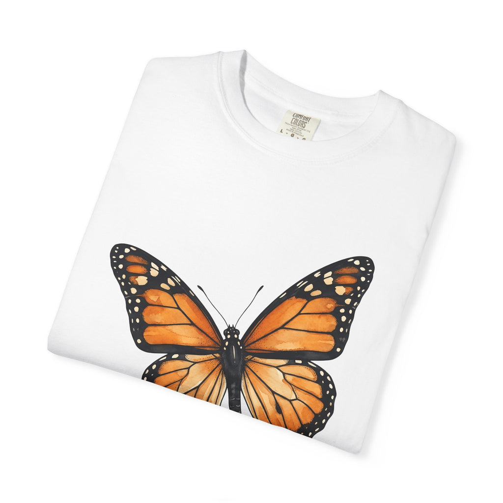 Monarch Butterfly Shirt Animals Wildlife Gift Women Watercolor Tee Butterfly T-Shirt Animal Fan Watercolour Tshirt Wildlife Graphic Simple