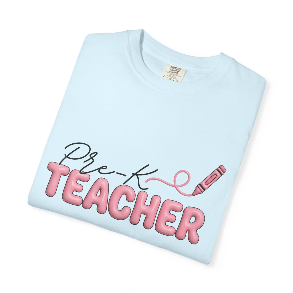 Crayon Illustration Shirt Teacher Education Gift Women Hand Drawn Tee Drawing T-Shirt Educator Enthusiast Illustrated Tshirt Learning