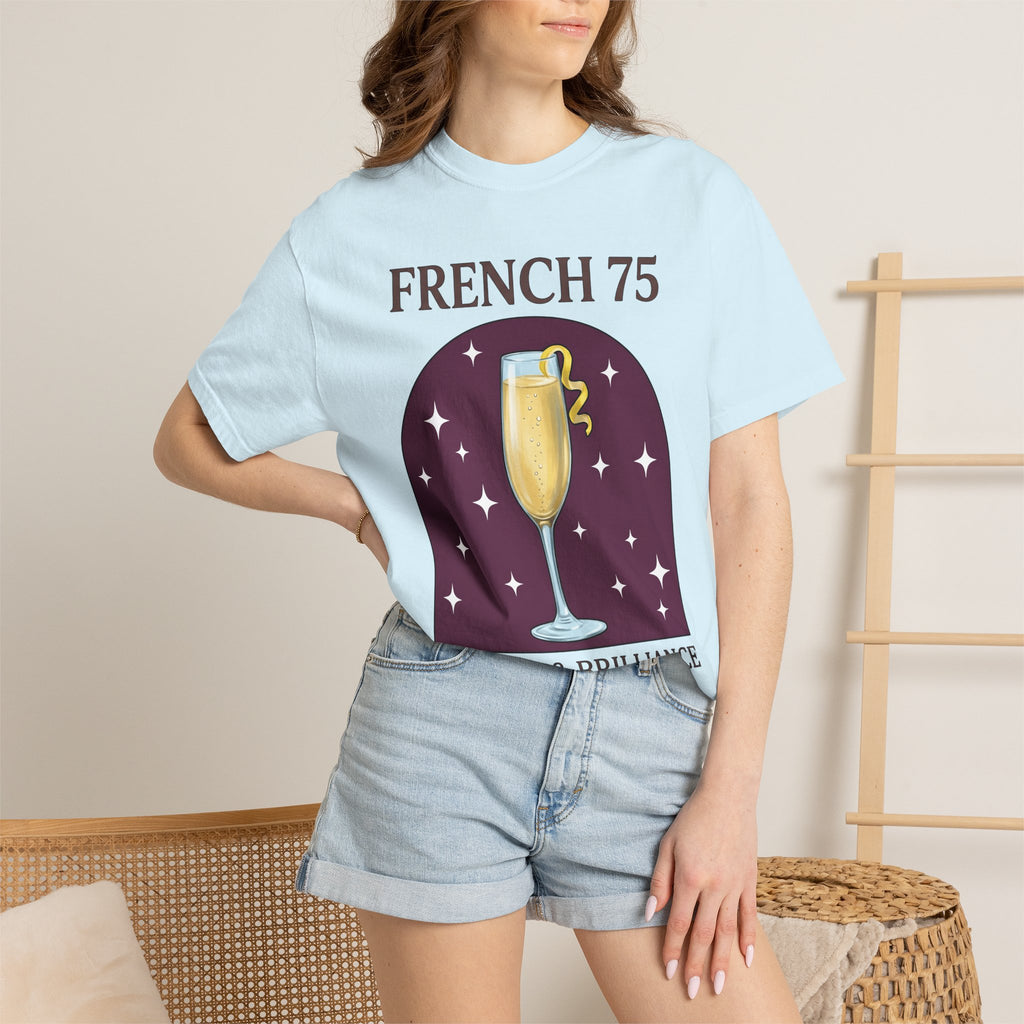 Champagne Flute Shirt Drinks Cocktail Gift Women Comic Tee Champagne Glass T-Shirt Beverage Fan Cartoon Tshirt Mixed Drink Graphic Vintage