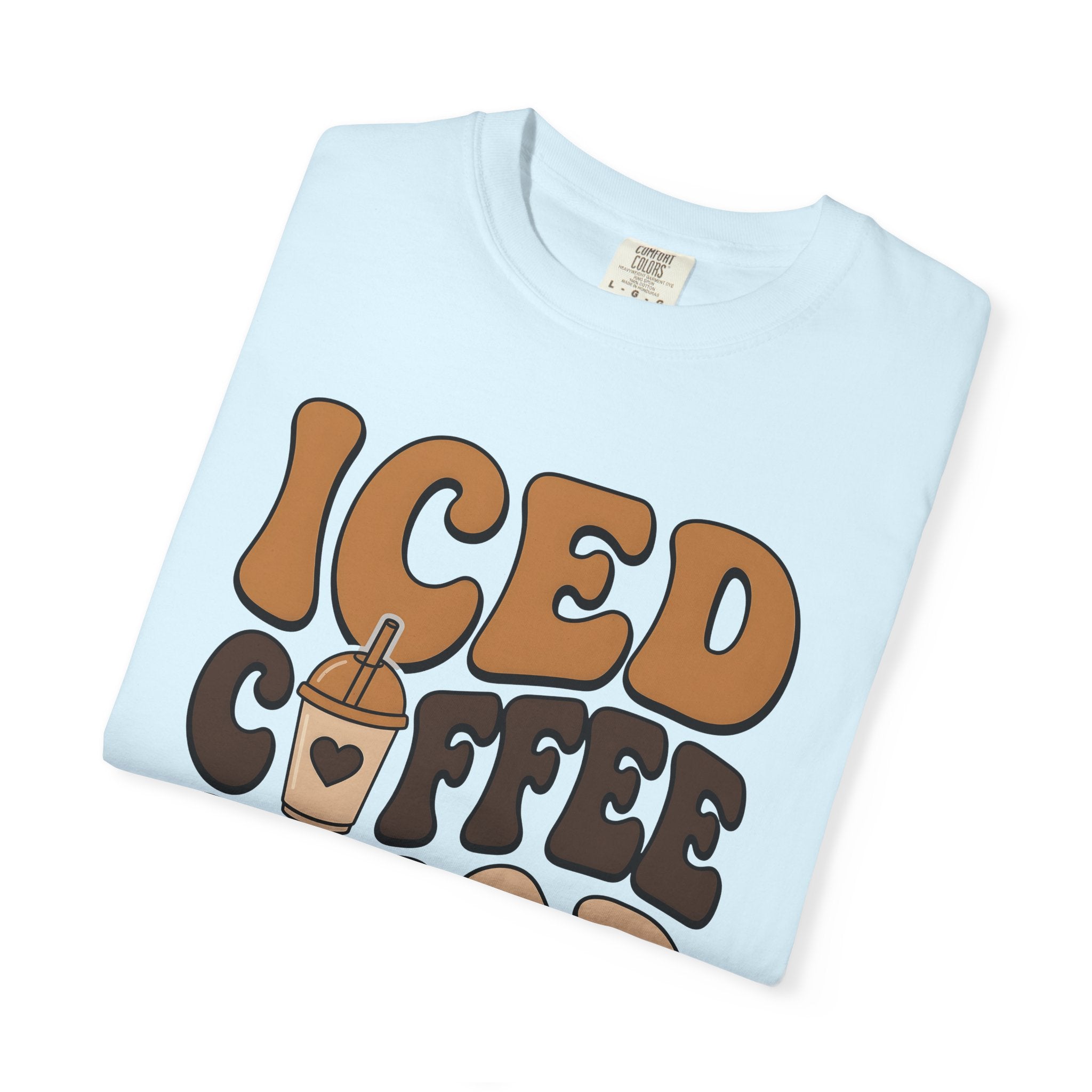 Cold Brew Cup Shirt Coffee Liquid Gift Women Retro Tee Cold Brew T-Shirt Coffee Fan Vintage Tshirt Fluid Graphic Sketch Romance Icon Tshirt