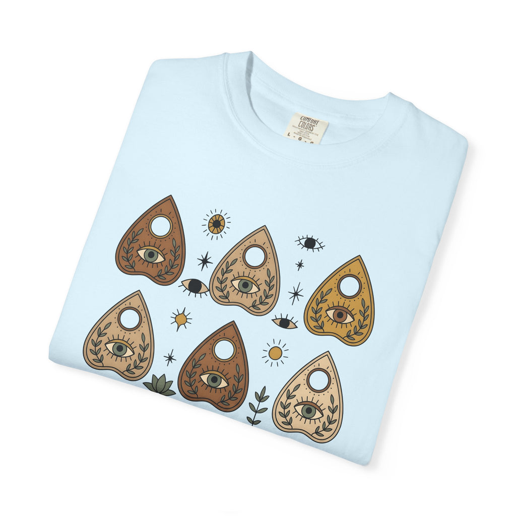Magic Planchette Shirt Boho Chic Metaphysical Gift Women Hippie Tee Ouija Board T-Shirt Boho Fan Psychedelic Tshirt Spiritual Graphic Simple
