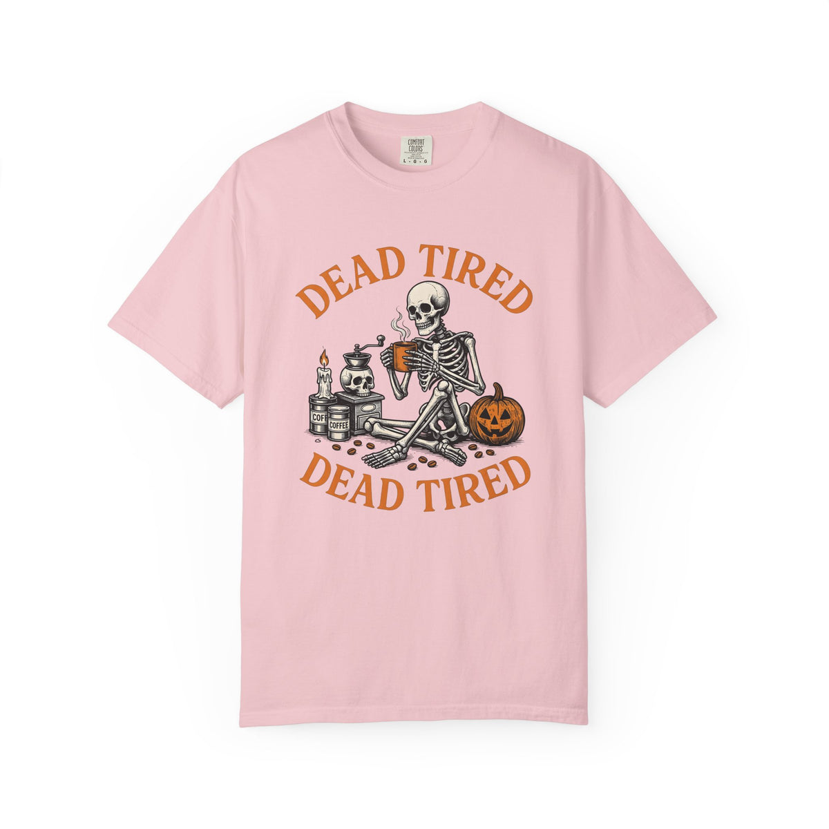 Skull Latte Shirt Halloween Espresso Gift Women Retro Tee Coffee T-Shirt Horror Fan Vintage Tshirt Coffee Graphic Sketch Gourd Tshirt