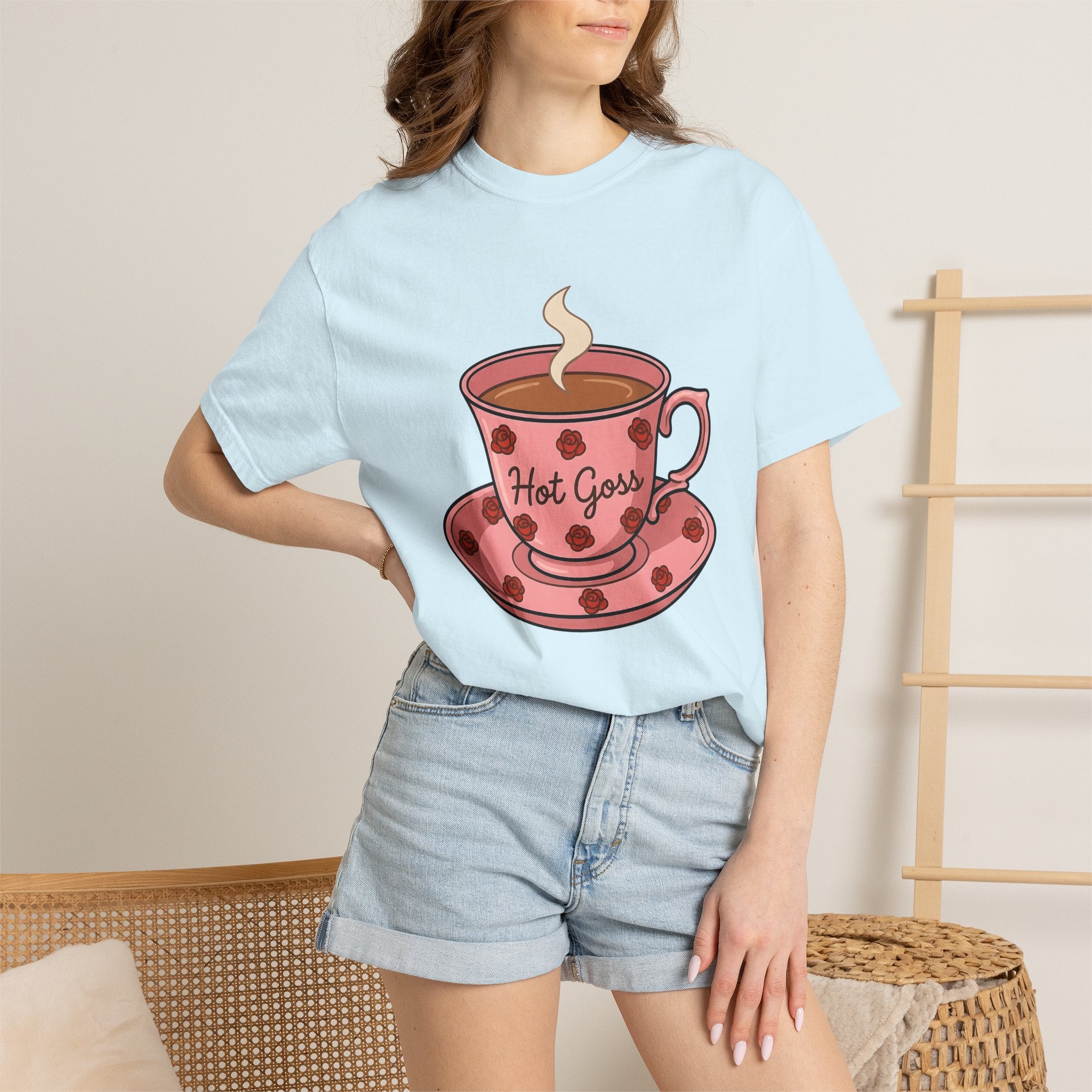 Rose Teacup Shirt Valentines Day Friendship Gift Women Cartoon Tee Teacup T-Shirt Valentine Fan Comic Tshirt Bff Graphic Retro Floral