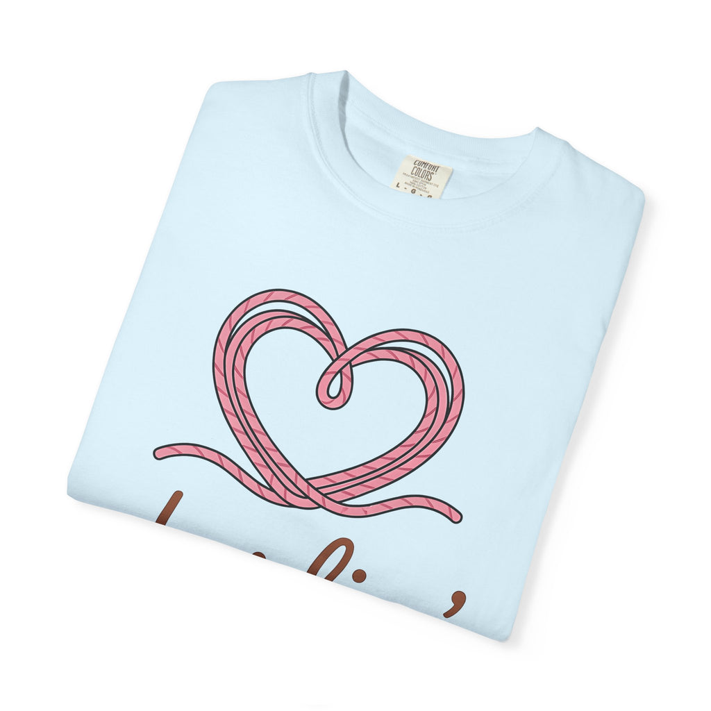 Rope Heart Shirt Cowgirl Ranch Gift Women Simple Tee Heart T-Shirt Cowgirl Fan Rustic Tshirt Farm Graphic Vintage Cowboy Tshirt