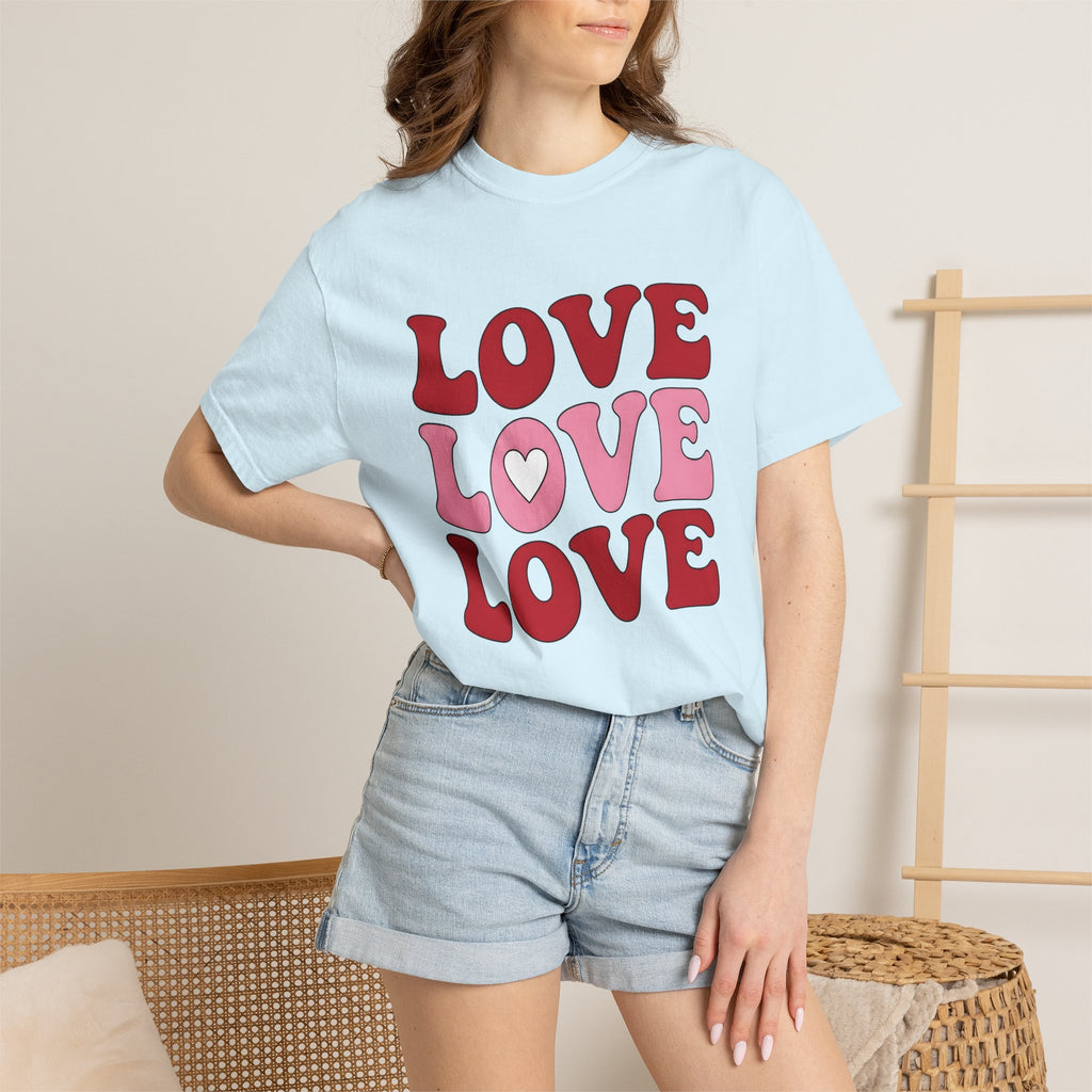 Old School Love Script Shirt Valentine Partnership Gift Women Lively Tee Calligraphy T-Shirt Valentine Fan Vibrant Tshirt Couples Graphic