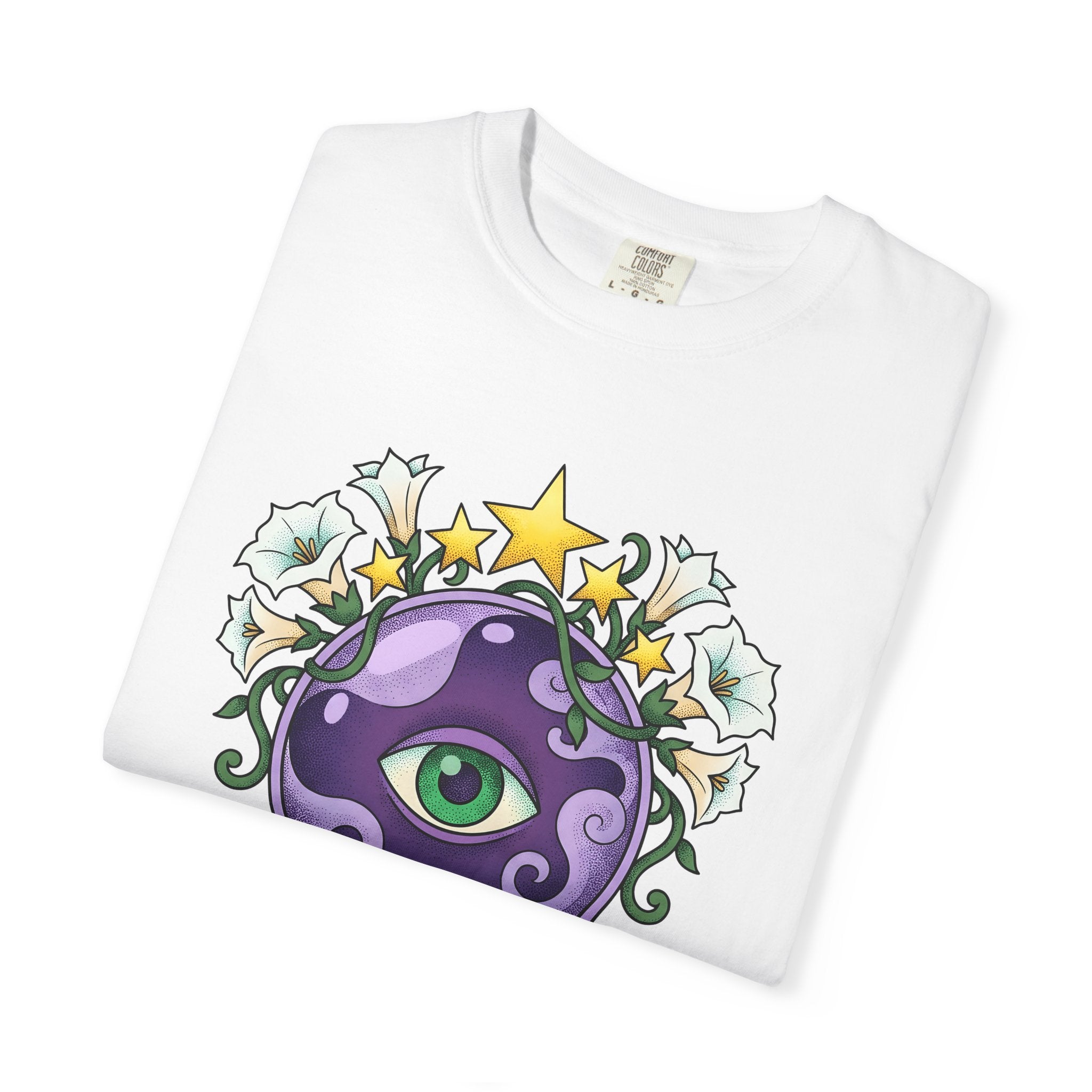 Fortune Globe Shirt Occult Spells Gift Women Magical Tee Crystal Ball T-Shirt Mystic Enthusiast Mystical Tshirt Magic Graphic Retro Sparkle