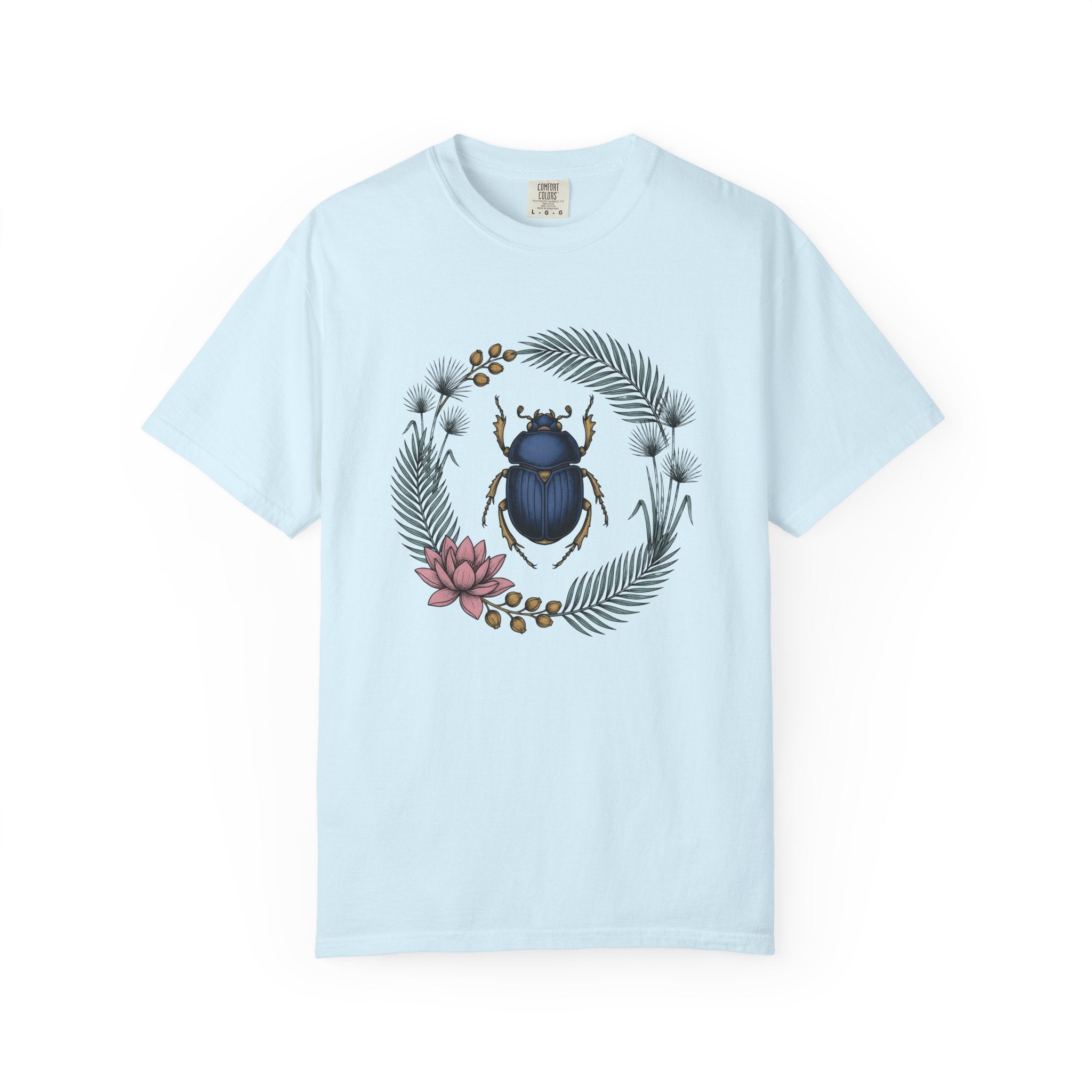 Bug Illustration Shirt Cottagecore Outdoors Gift Women Floral Tee Insect T-Shirt Cottagecore Fan Botanical Tshirt Nature Graphic Retro Water