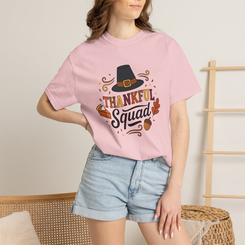 Pilgrim Hat Shirt Thanksgiving Harvest Gift Women Cute Tee Pilgrim T-Shirt Turkey Fan Pilgrim Hat Graphic Autumn Design Animated Pumpkin Pie
