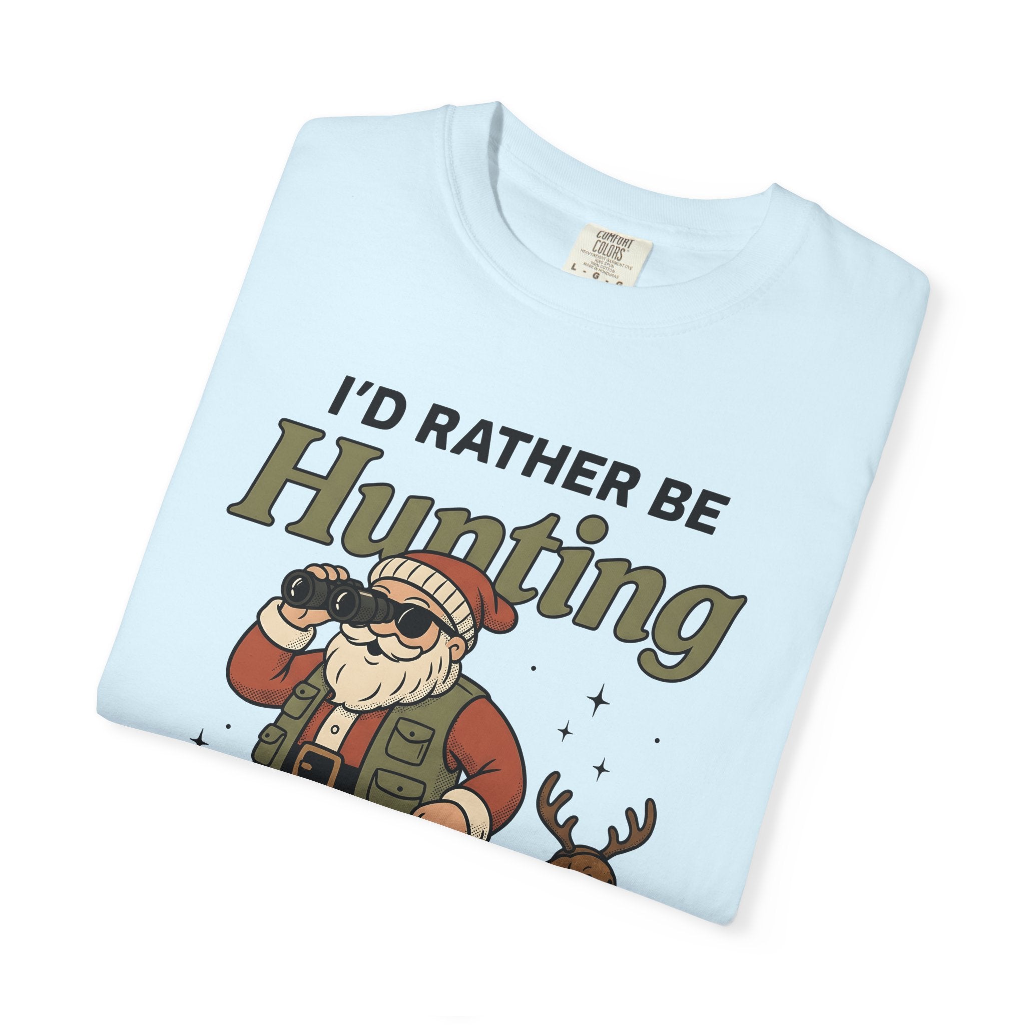 Santa Hunter Shirt Hunting Christmas Gift Women Cartoon Tee Krampus T-Shirt Huntsman Fan Claus Graphic Tshirt Vintage Dog Tshirt