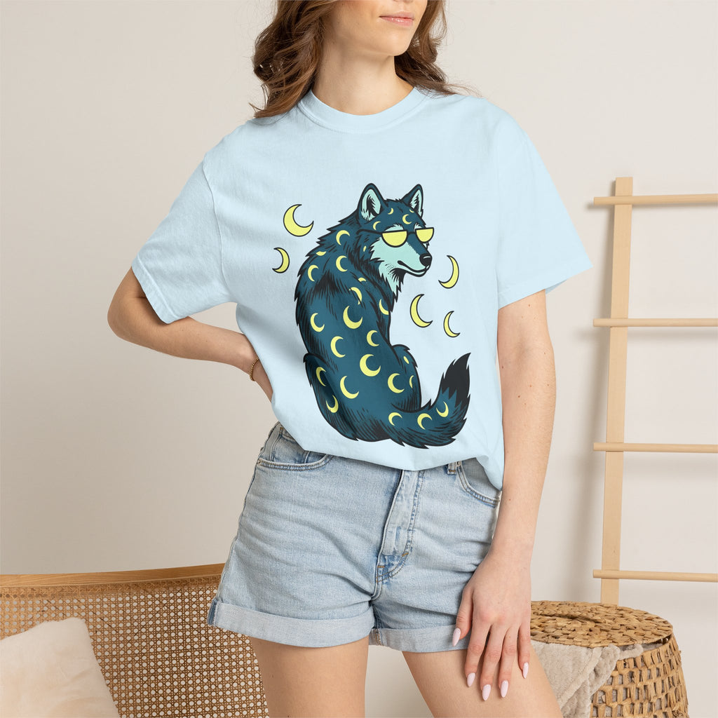 Wolf Drawing Shirt St Valentines Day Nature Gift Women Line Art Tee Wolf T-Shirt Valentine Fan Linework Tshirt Wildlife Graphic Classic