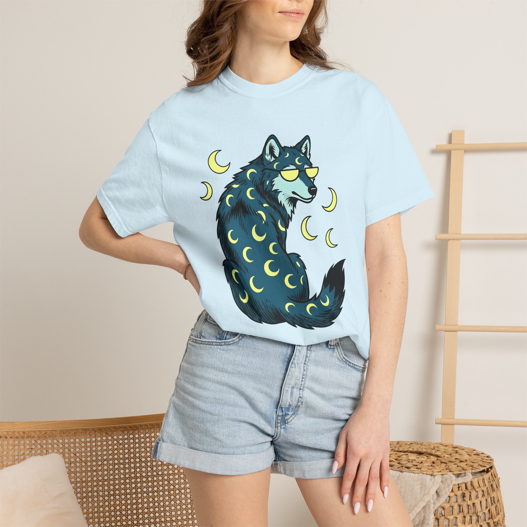 Wolf Drawing Shirt St Valentines Day Nature Gift Women Line Art Tee Wolf T-Shirt Valentine Fan Linework Tshirt Wildlife Graphic Classic