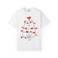 Teddy Hearts Shirt St. Valentine's Day Affection Gift Women Charming Tee Teddy Bear T-Shirt Valentine Fan Cute Graphic Love Design Clean