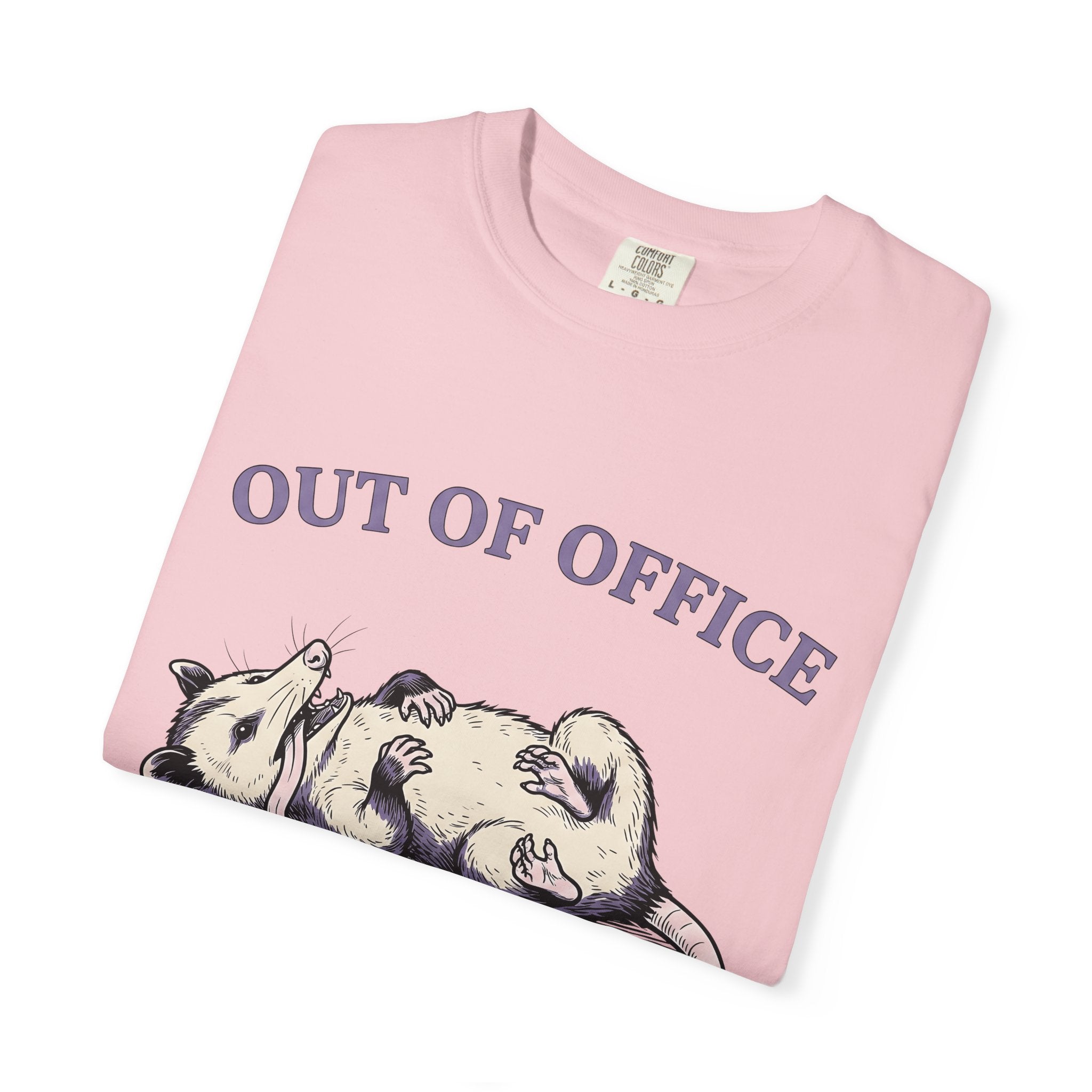 Opossum Graphic Shirt Funny Animal Gift Women Cartoon Tee Possum T-Shirt Humor Fan Illustrated Tshirt Creature Graphic Hand Drawn Humor