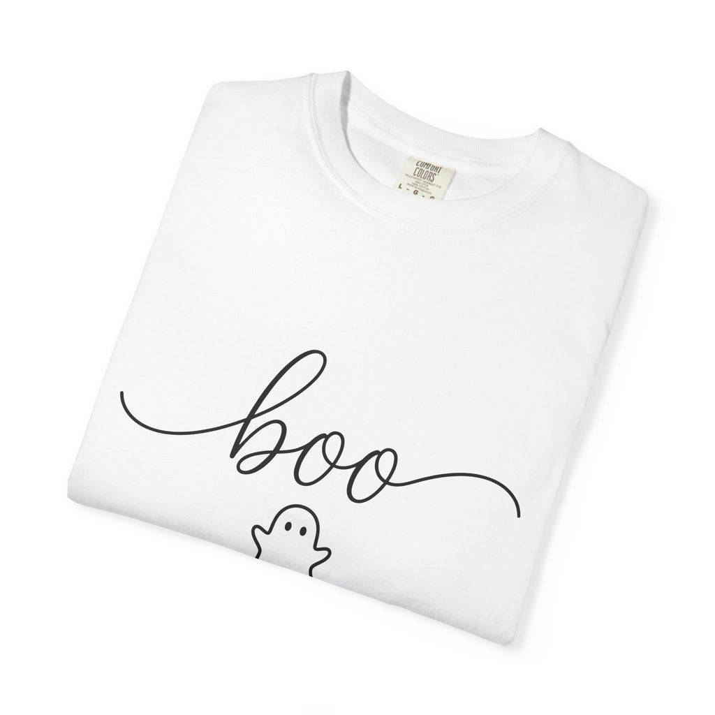 Ghost Illustration Shirt Halloween Ritual Gift Women Simple Tee Specter T-Shirt Horror Fan Spirit Tshirt Occult Graphic Contemporary