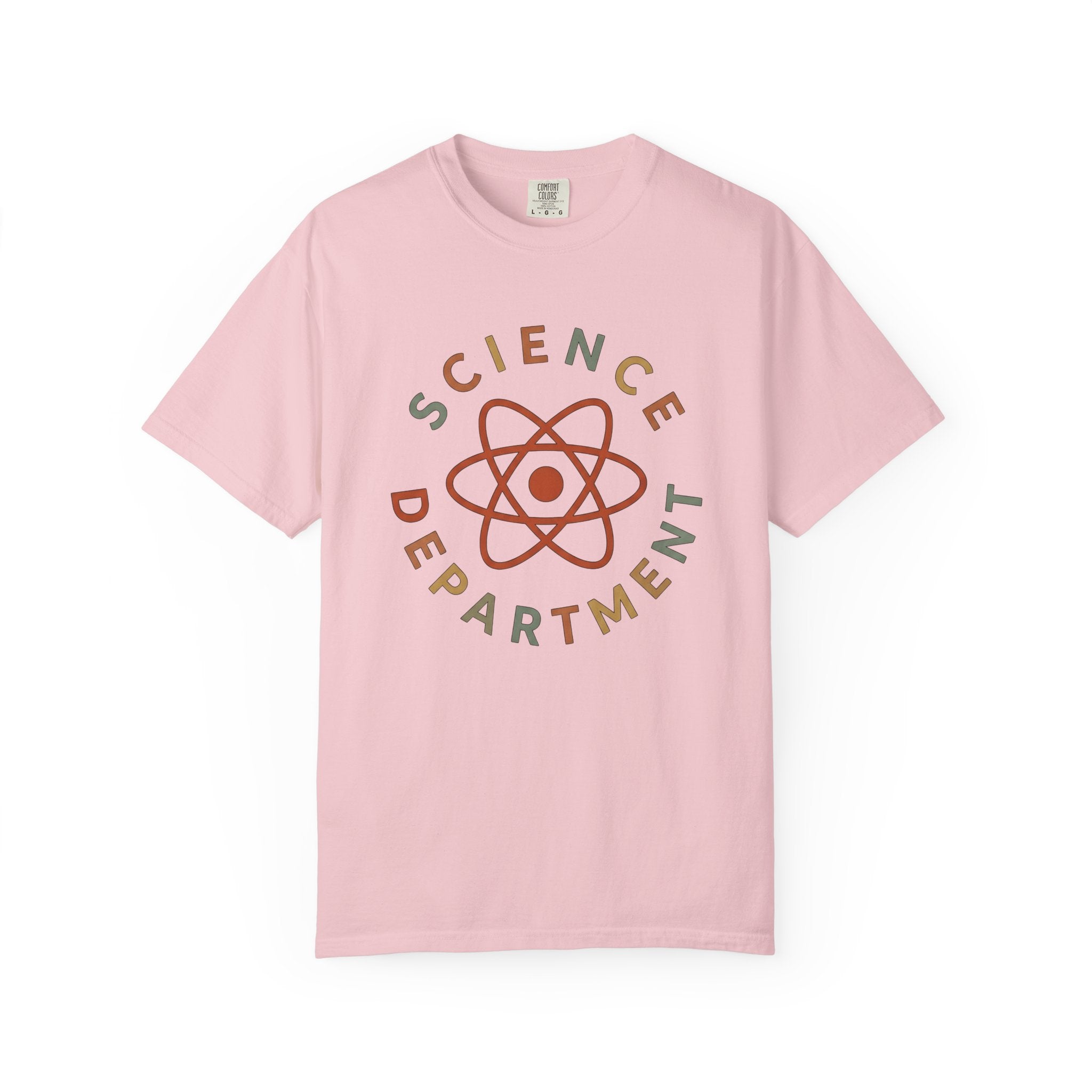 Atom Design Shirt Teacher Biology Gift Women Line Art Tee Atomic T-Shirt Educator Enthusiast Illustration Graphic Hand Drawn Ring Tshirt