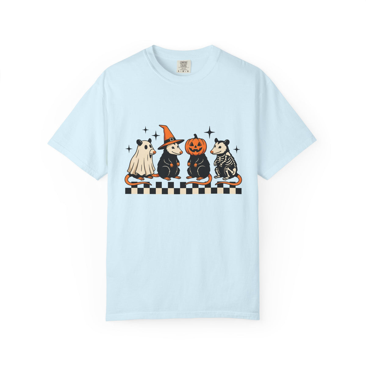 Possum Crew Shirt Halloween Critter Unisex Gift Illustration Tee Opossum T-Shirt