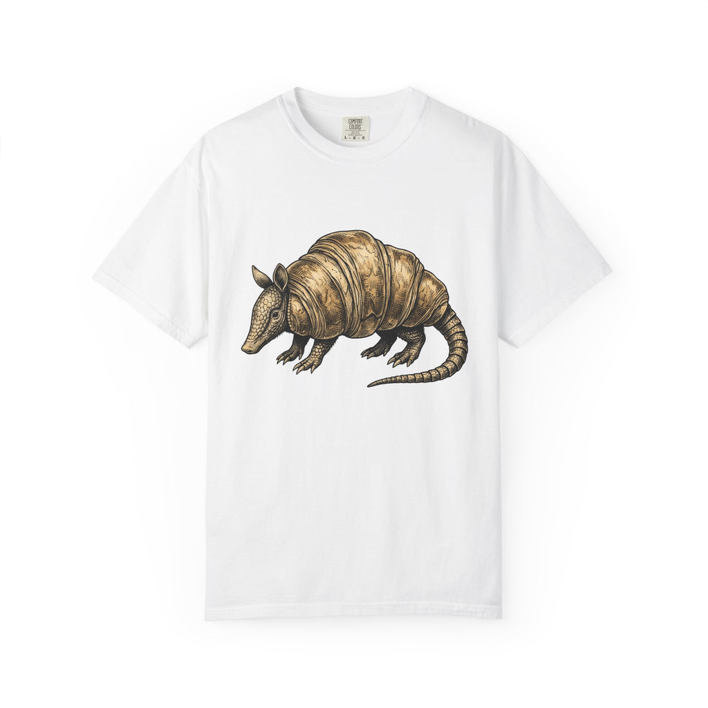 Armadillo Treat Shirt Desserts Wildlife Gift Women Retro Tee Armadillo T-Shirt Dessert Fan Vintage Tshirt Animal Graphic Sketch Sweets