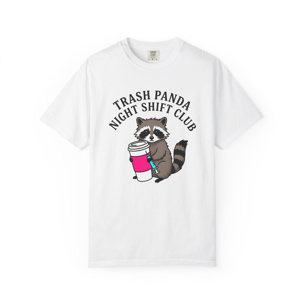 Raccoon Mug Shirt Nurses Wildlife Gift Women Comic Tee Coffee Mug T-Shirt Nurse Enthusiast Cartoon Tshirt Wildlife Graphic Sketch Injection
