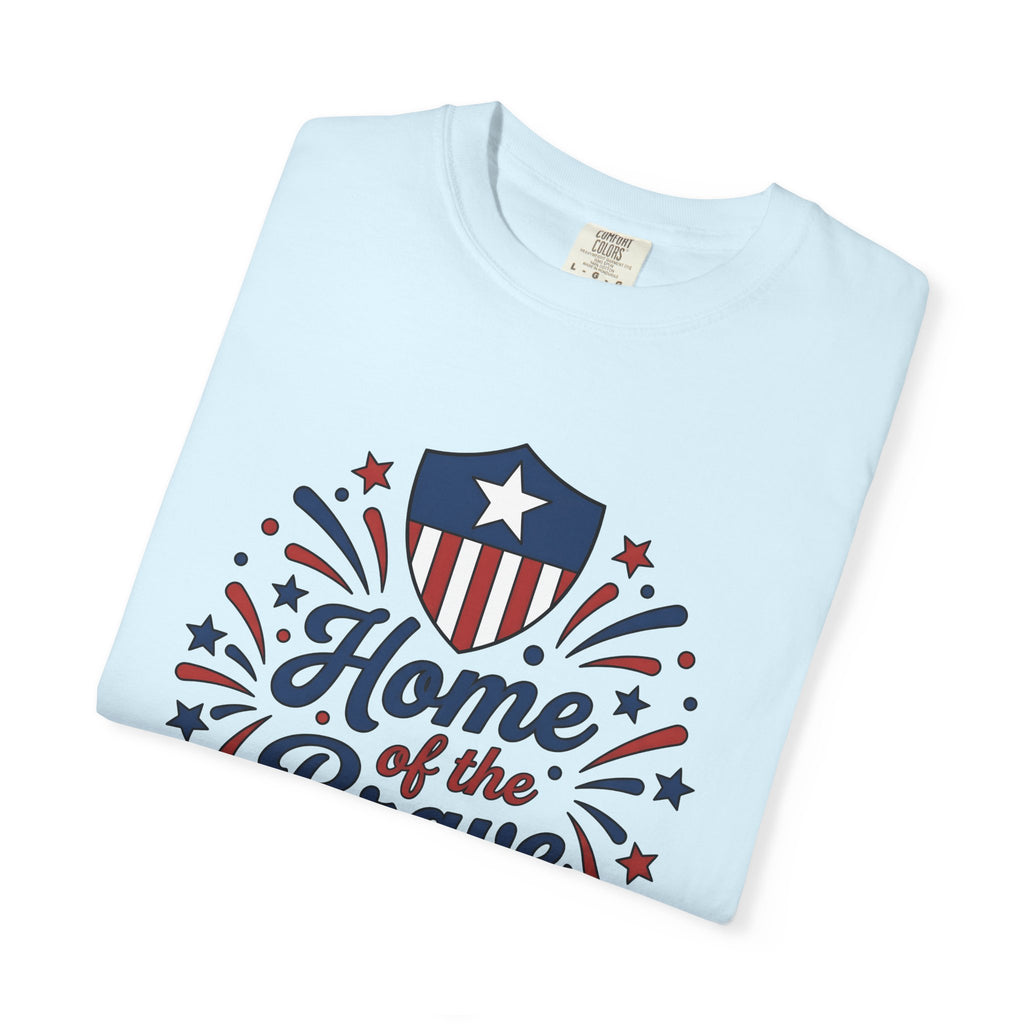 Star Shield Shirt America 4Th Of July Holiday Gift Women Minimalist Tee Starburst T-Shirt Patriot Fan Simple Tshirt Celebration Graphic Hand