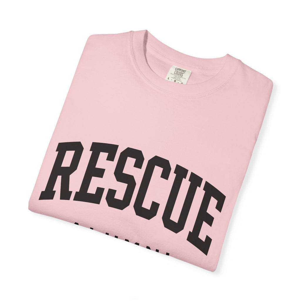 Shelter Dog Shirt Dog Foster Gift Women Heavy Tee Rescue Dog T-Shirt Dog Mom Fan Canine Rescue Graphic Tshirt Classic Rounded Text Tshirt