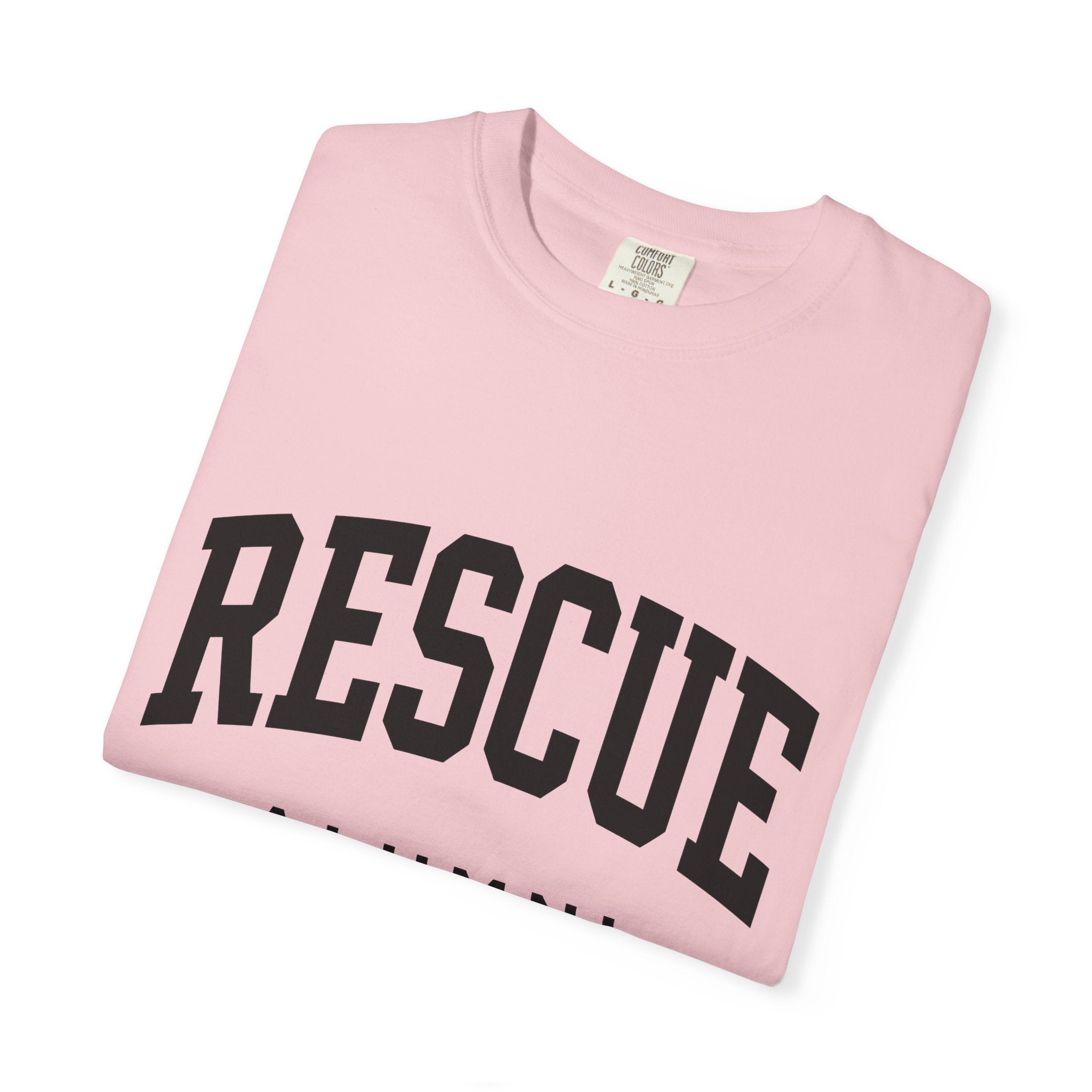 Shelter Dog Shirt Dog Foster Gift Women Heavy Tee Rescue Dog T-Shirt Dog Mom Fan Canine Rescue Graphic Tshirt Classic Rounded Text Tshirt