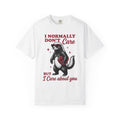 Honey Badger Shirt Valentine Animal Gift Women Hand Drawn Tee Ratel T-Shirt Cupid Fan Illustrated Graphic Tshirt Vintage Heart Sunglasses
