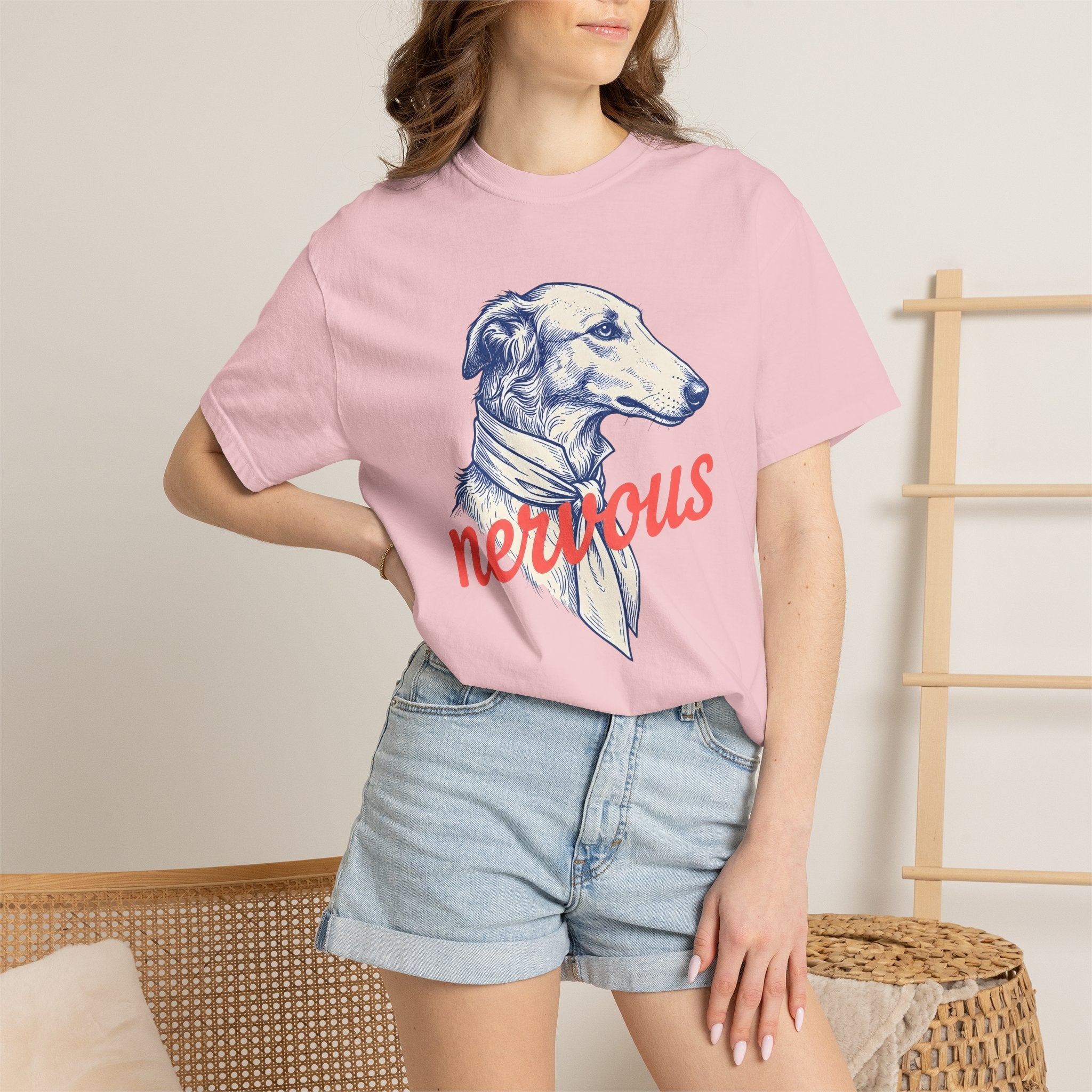 Greyhound Pet Shirt Dog Wildlife Gift Women Sketch Tee Whippet T-Shirt Dog Fan Hound Drawing Wildlife Graphic Tshirt Retro Scarf Tshirt