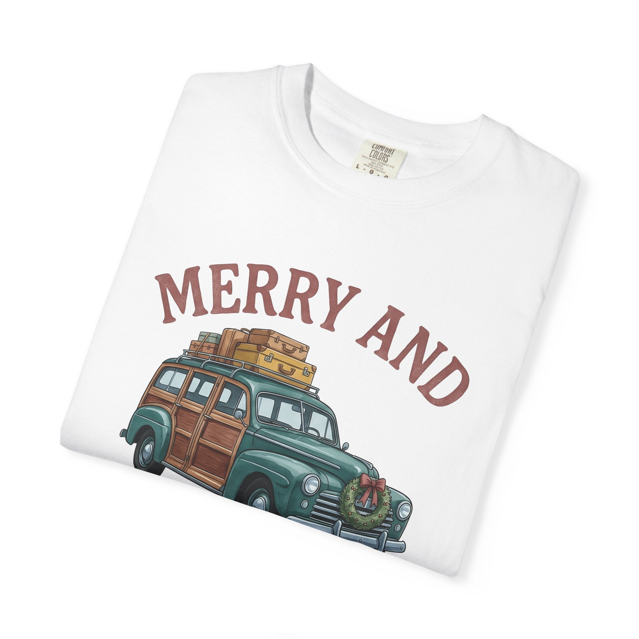 Antique Vehicle Shirt Christmas Winter Gift Women Line Art Tee Vintage Car T-Shirt Xmas Fan Classic Car Tshirt Frosty Graphic Traditional