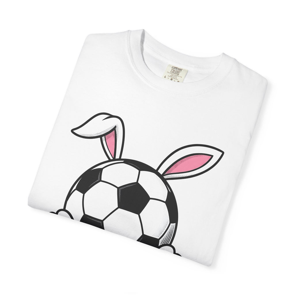 Soccer Ball Hare Shirt Easter Exercise Gift Women Animated Tee Football T-Shirt Easter Fan Cartoon Tshirt Fitness Graphic Old School Hare