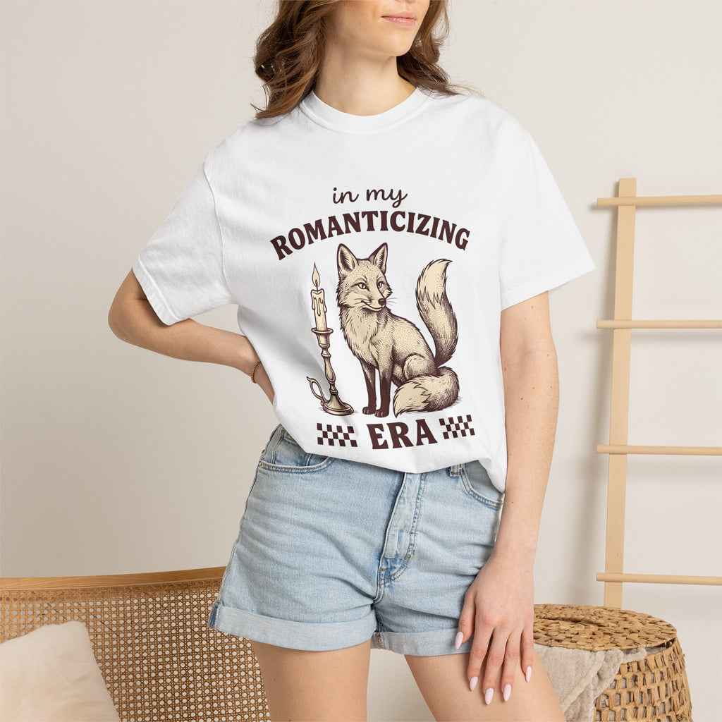 Fox Candle Shirt St. Valentine's Day Wildlife Gift Women Retro Tee Candle Holder T-Shirt Valentine Fan Vintage Tshirt Animal Graphic Sketch