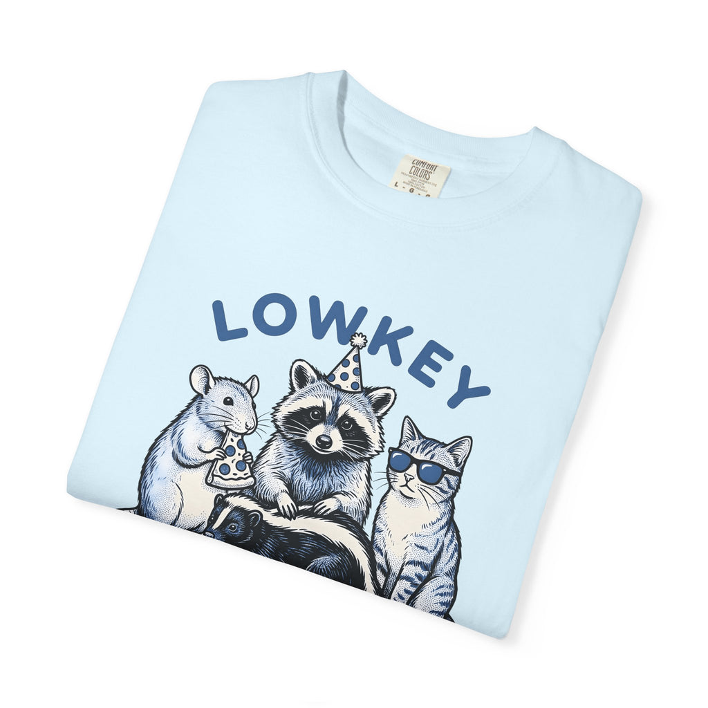 Raccoon Party Animals Shirt Animals Humor Gift Women Hand Drawn Tee Trash Panda T-Shirt Wildlife Fan Illustrated Graphic Tshirt Vintage