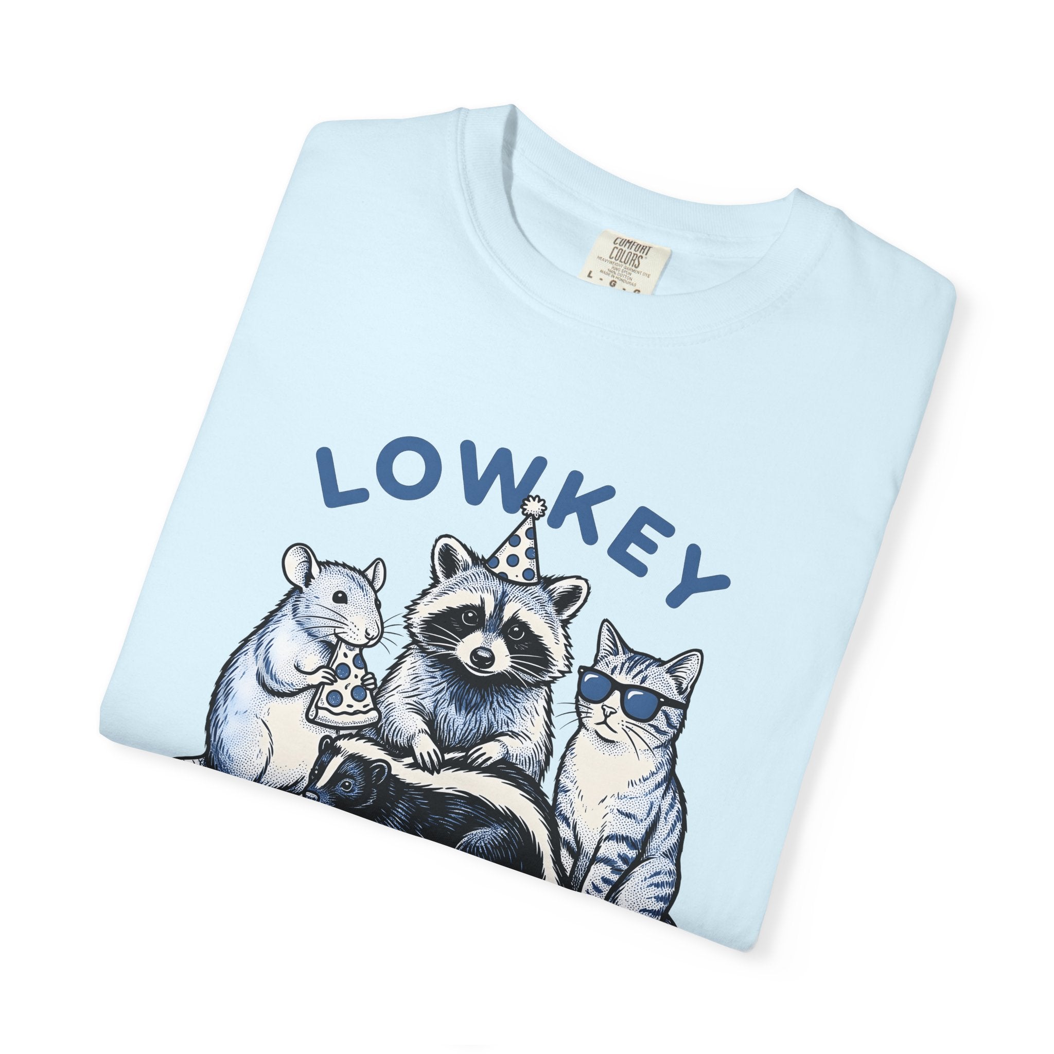 Raccoon Party Animals Shirt Animals Humor Gift Women Hand Drawn Tee Trash Panda T-Shirt Wildlife Fan Illustrated Graphic Tshirt Vintage
