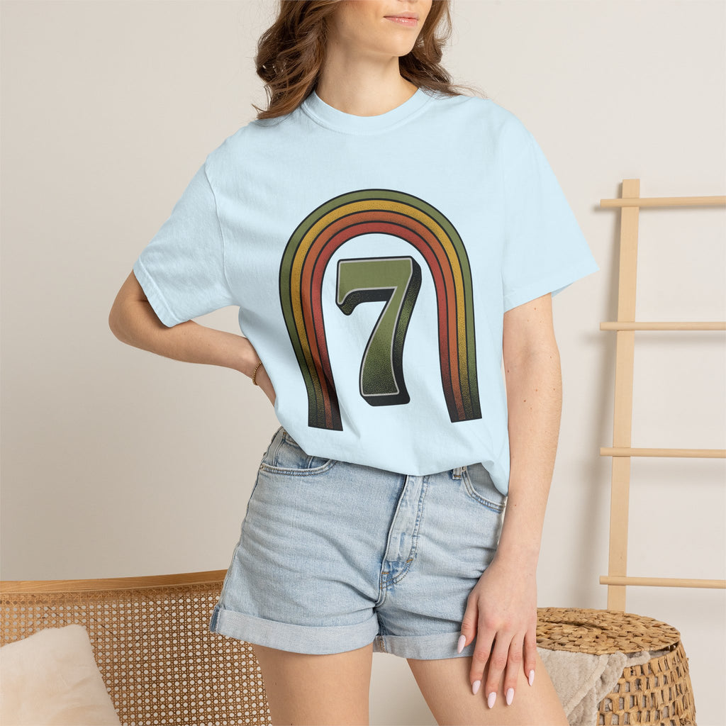 Classic Rainbow Shirt St. Patrick's Day Symbol Gift Women Hand Drawn Tee Rainbow T-Shirt Shamrock Fan Illustrated Tshirt Icon Graphic Sketch