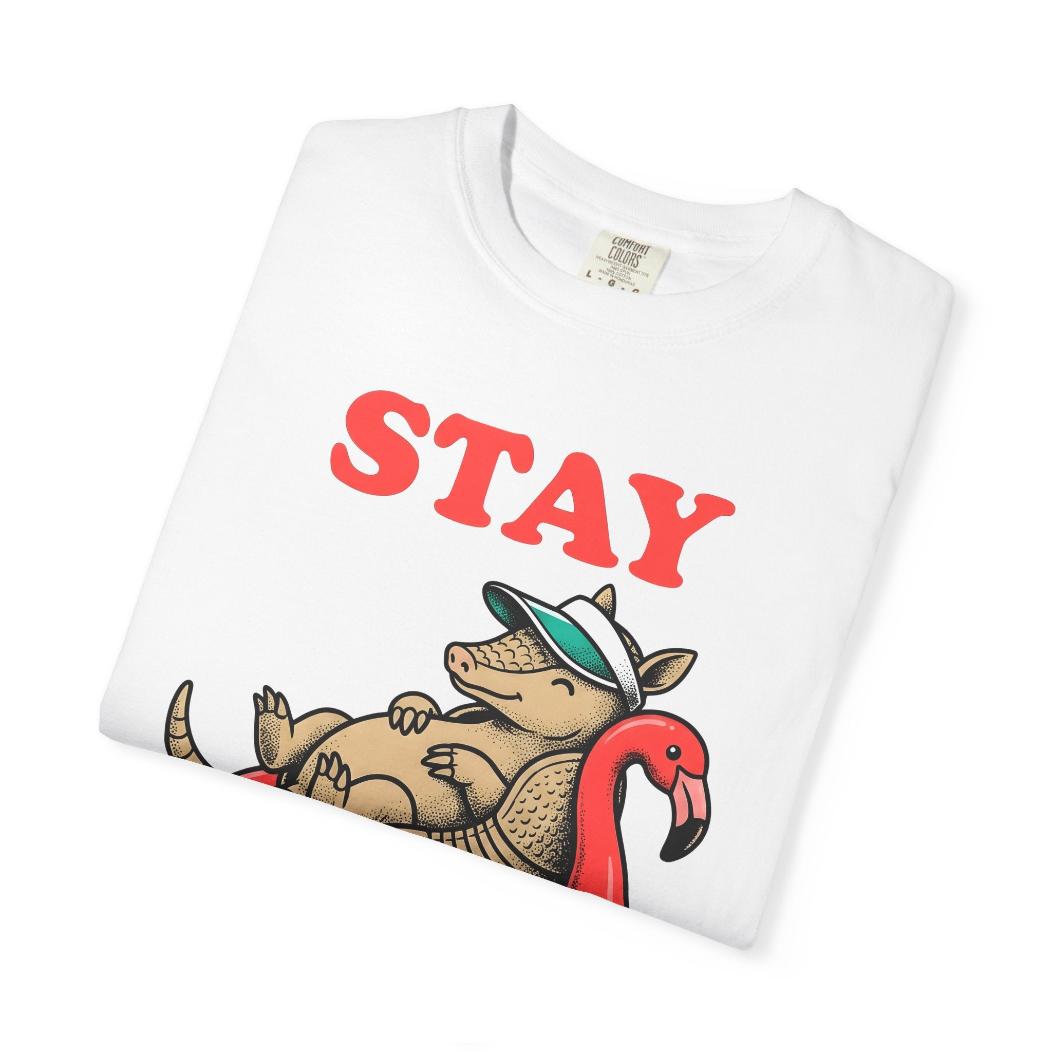 Armadillo Float Shirt Cowgirl Summer Gift Women Cartoon Tee Armadillo T-Shirt Rodeo Fan Comic Tshirt Vacation Graphic Retro Flamingo Tshirt