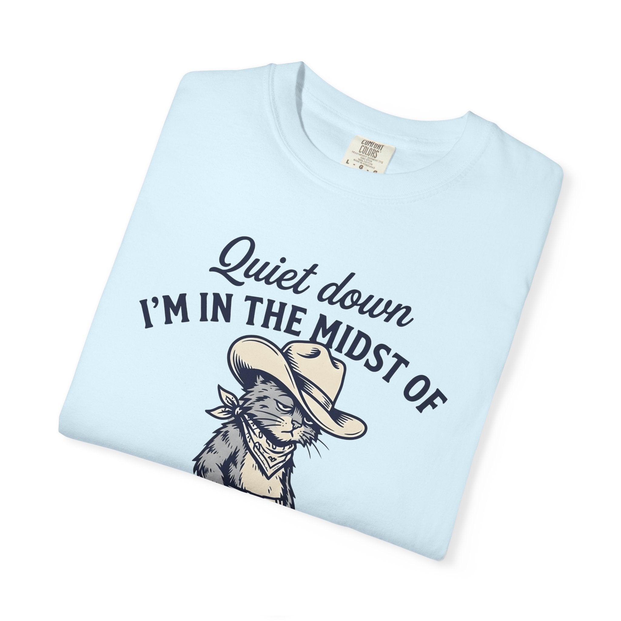 Cat Cowboy Shirt Cat Country Gift Women Animated Tee Kitty T-Shirt Cat Fan Cartoon Tshirt Country Graphic Classic Leather Boots Tshirt