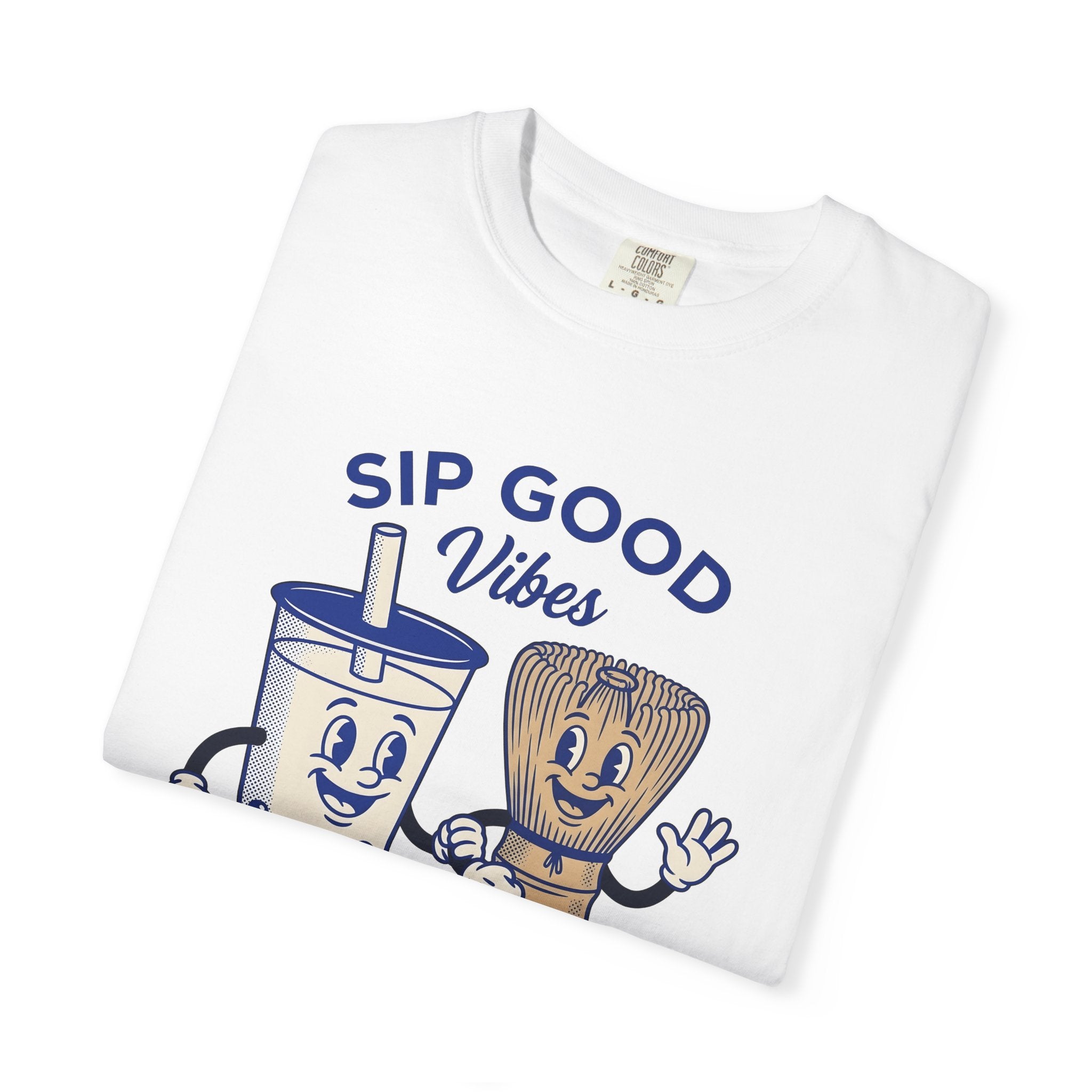Bubble Tea Graphic Shirt Coffee Kawaii Gift Women Cartoon Tee Boba Tea T-Shirt Coffee Fan Comic Tshirt Cute Illustration Kawaii Design Retro
