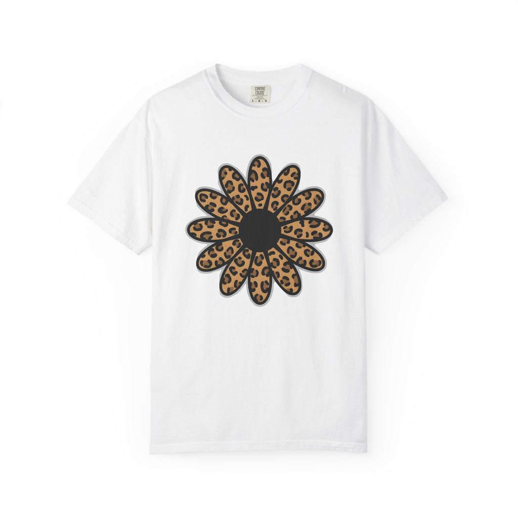 Cheetah Flower Shirt Auntie Blossom Gift Women Hippie Tee Leopard T-Shirt Aunt Fan Bohemian Tshirt Floral Graphic Vintage Wild Pattern