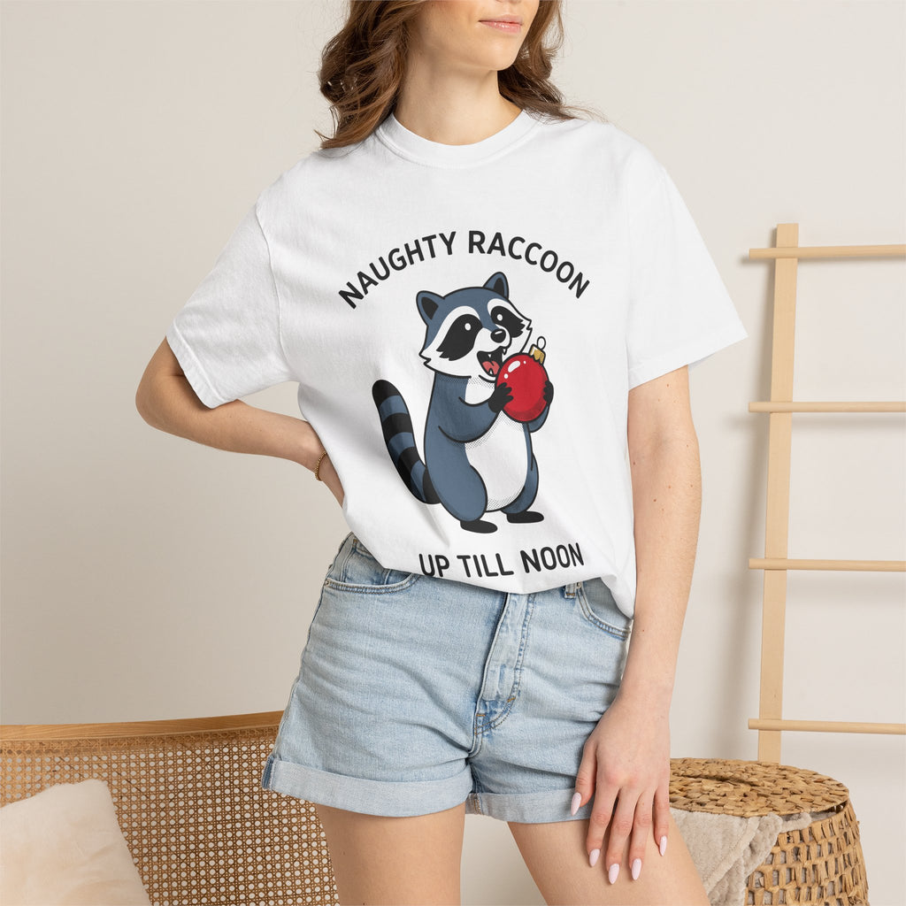 Raccoon Illustration Shirt Funny Wildlife Gift Women Comic Tee Trash Panda T-Shirt Humor Fan Cartoon Tshirt Animal Graphic Cute Decoration