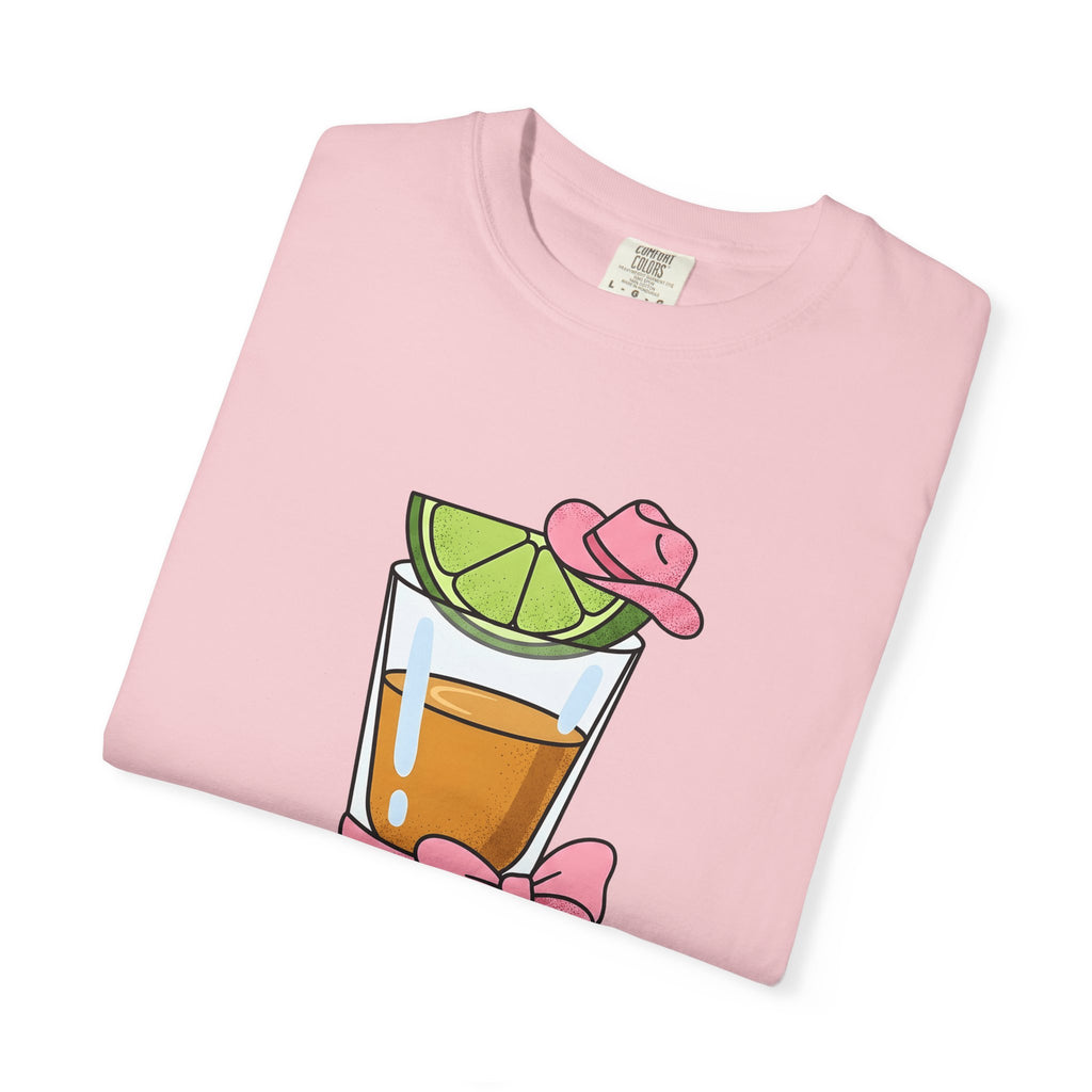 Tequila Shot Shirt Cowgirl Party Gift Women Cartoon Tee Shot T-Shirt Rodeo Fan Comic Tshirt Party Graphic Retro Cowboy Hat Tshirt