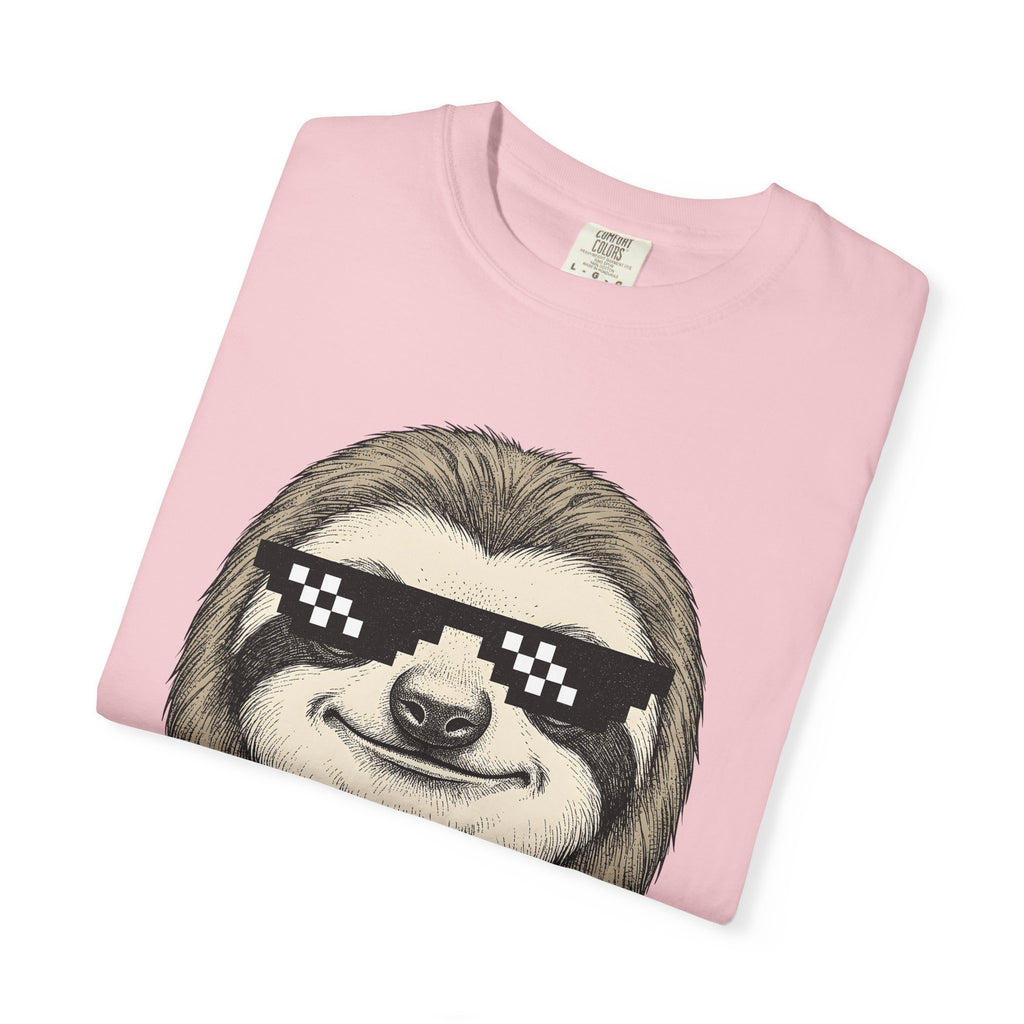 Sloth Head Shirt Animals Funny Gift Women Sketch Tee Sloth T-Shirt Wildlife Fan Drawing Graphic Tshirt Vintage Shades Tshirt
