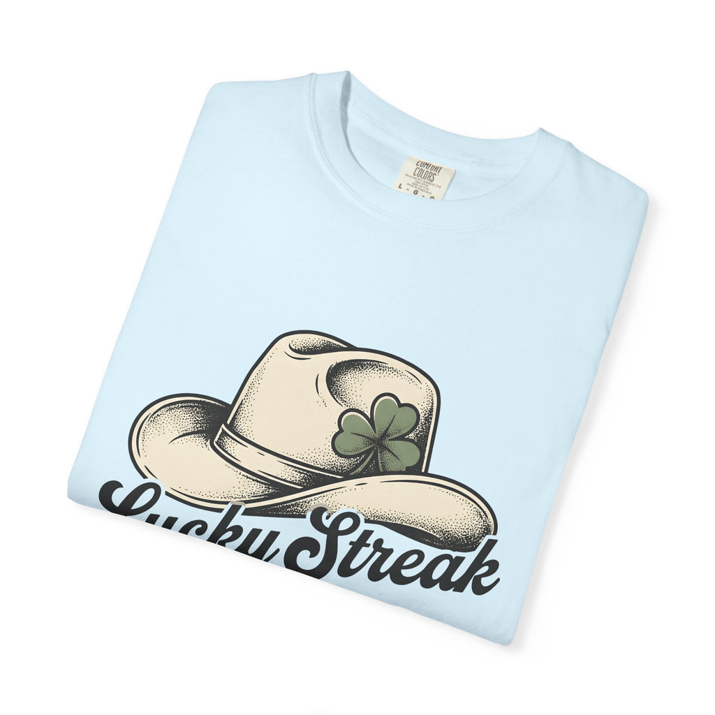 Cowboy Hat Shirt St Patrick's Day Country Gift Women Old School Tee Stetson T-Shirt Irish Fan Retro Tshirt Rural Graphic Line Art Shamrock