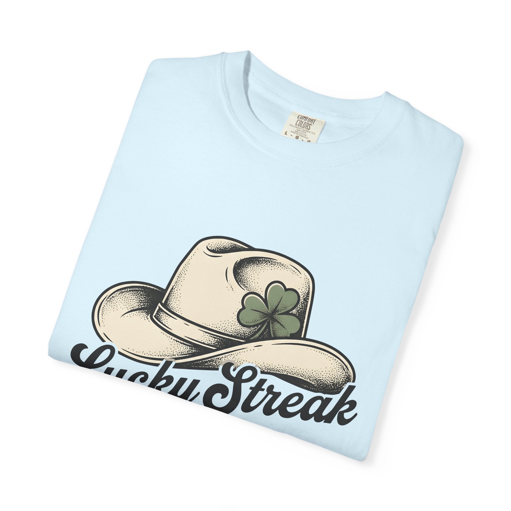 Cowboy Hat Shirt St Patrick's Day Country Gift Women Old School Tee Stetson T-Shirt Irish Fan Retro Tshirt Rural Graphic Line Art Shamrock
