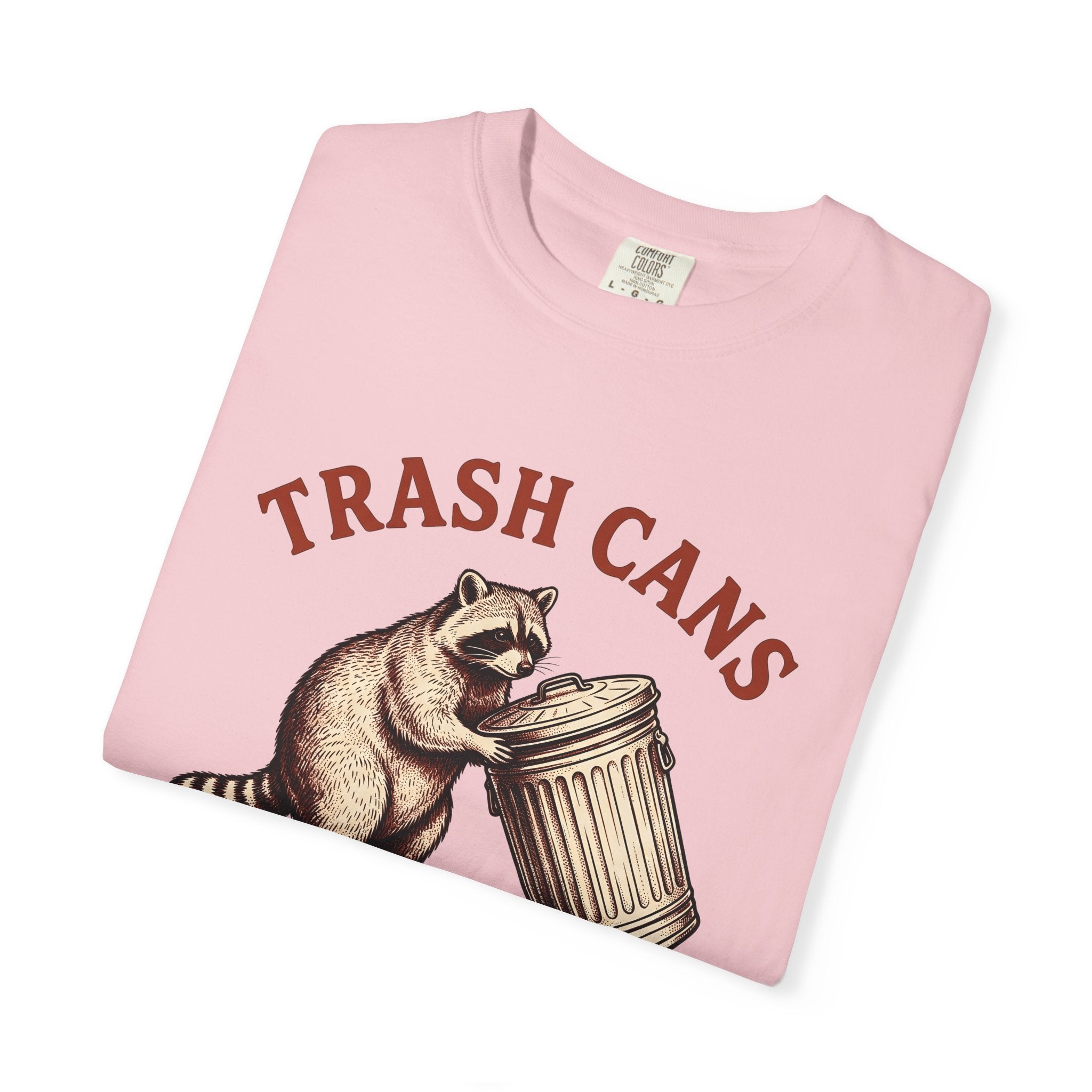 Raccoon Trash Bin Shirt Funny Creatures Gift Women Classic Tee Trash Panda T-Shirt Humor Fan Vintage Tshirt Animal Graphic Doodle Beast