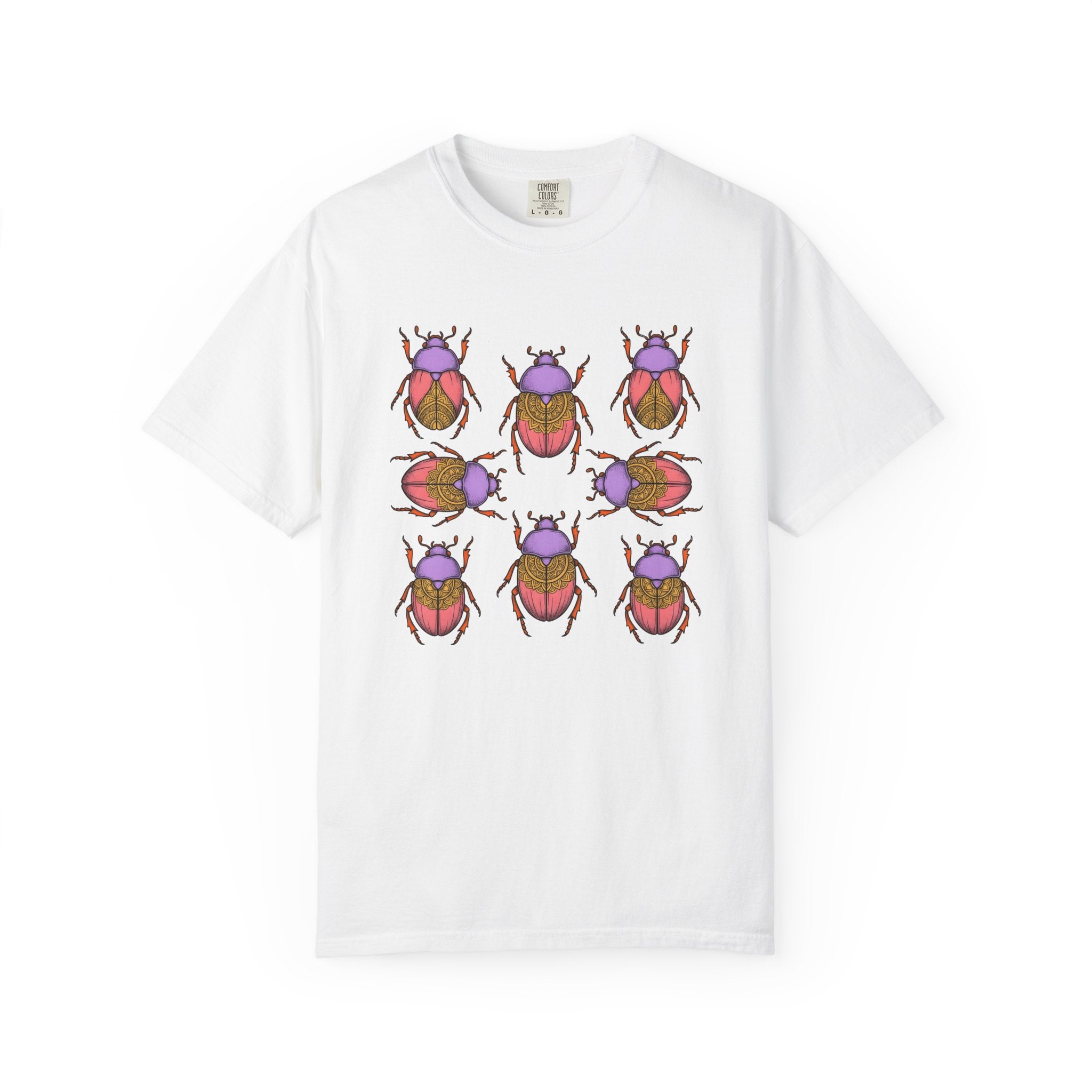 Bug Design Shirt Cottagecore Outdoors Gift Women Tribal Tee Insect T-Shirt Homesteader Fan Primitive Tshirt Wilderness Graphic Sketch Round