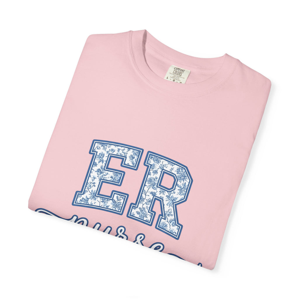 Floral Varsity Letters Shirt Nurse Medical Gift Women Vintage Tee Letterman T-Shirt Healthcare Enthusiast Retro Tshirt Health Graphic