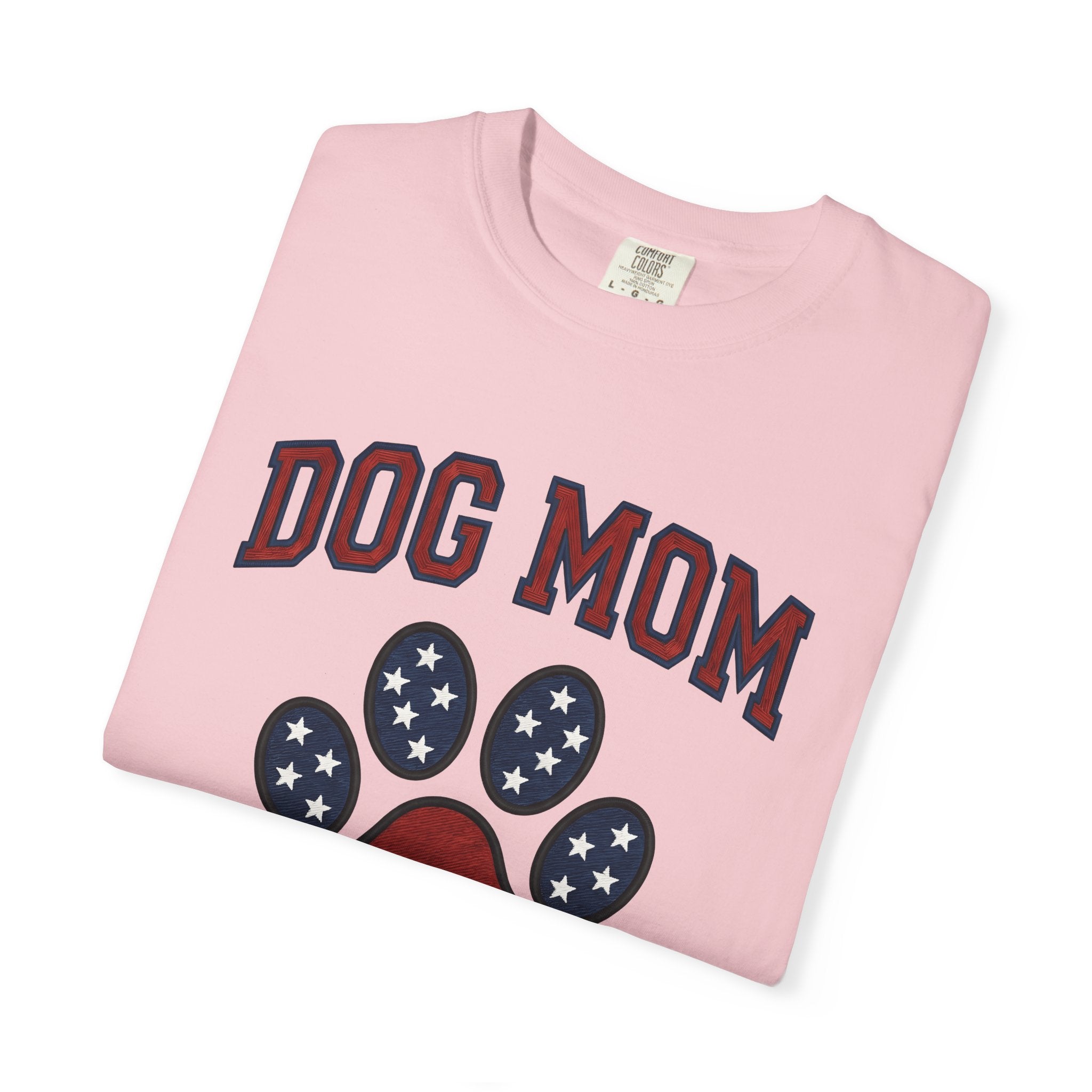 Puppy Paw Shirt Dog Mom Creature Gift Women Retro Tee Dog Paw T-Shirt Dog Mom Fan Vintage Tshirt Beast Graphic Stitched Star Pattern Tshirt