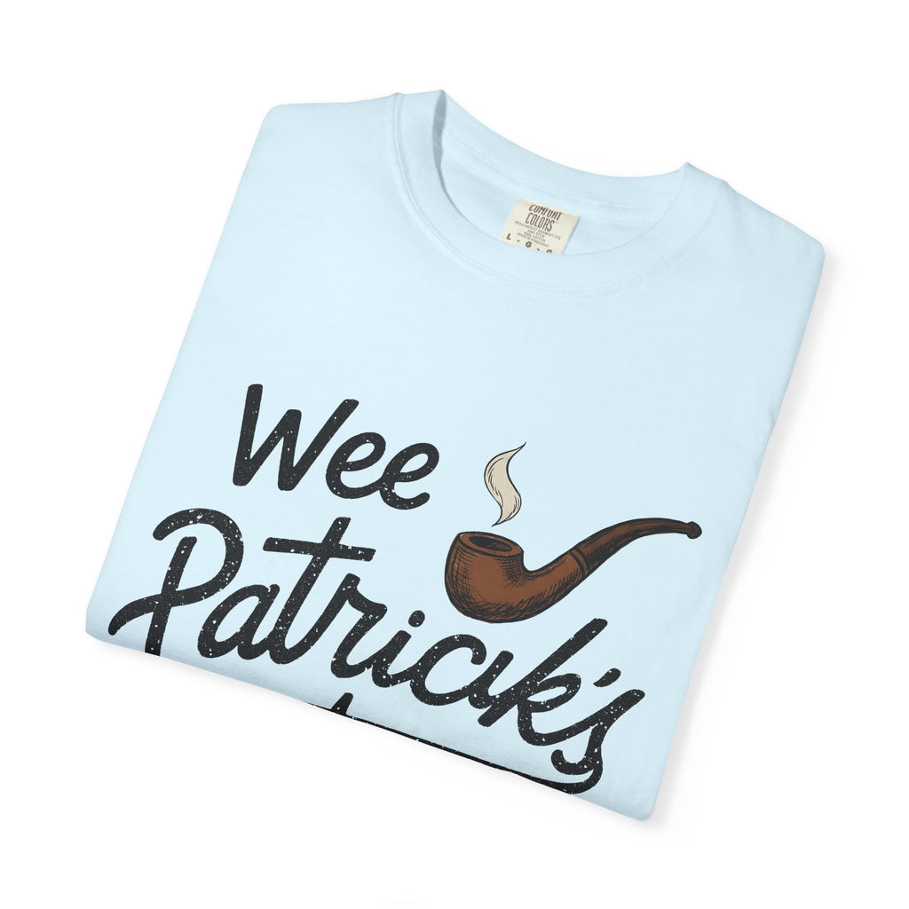 Pipe Smoking Shirt St Patrick's Day Ireland Gift Women Drawing Tee Tobacco Smoking T-Shirt Shamrock Fan Smoking Art Tshirt Emerald Graphic