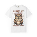 Owl Drink Cup Shirt Coffee Critter Gift Women Classic Tee Mug T-Shirt Coffee Fan Vintage Tshirt Animal Graphic Doodle Coffee Seeds Tshirt