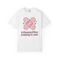 Adhesive Heart Shirt Nurses Medicare Gift Women Modern Tee Sticky Heart T-Shirt Nurse Practitioner Enthusiast Contemporary Tshirt Medical