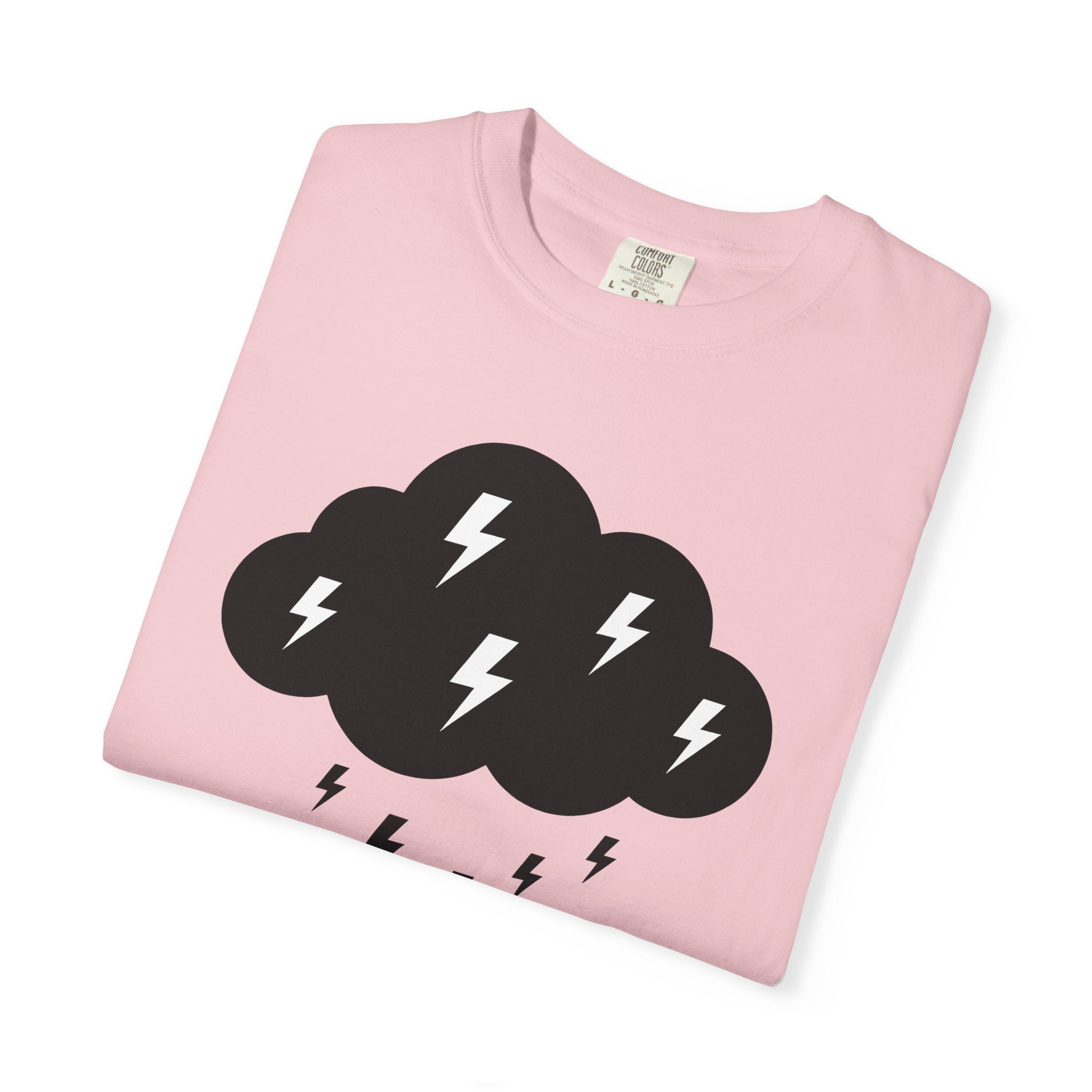 Dark Cloud Shirt Boho Chic Forecast Gift Women Flat Tee Storm T-Shirt Hippie Fan Minimalist Tshirt Weather Graphic Geometric Strike Tshirt